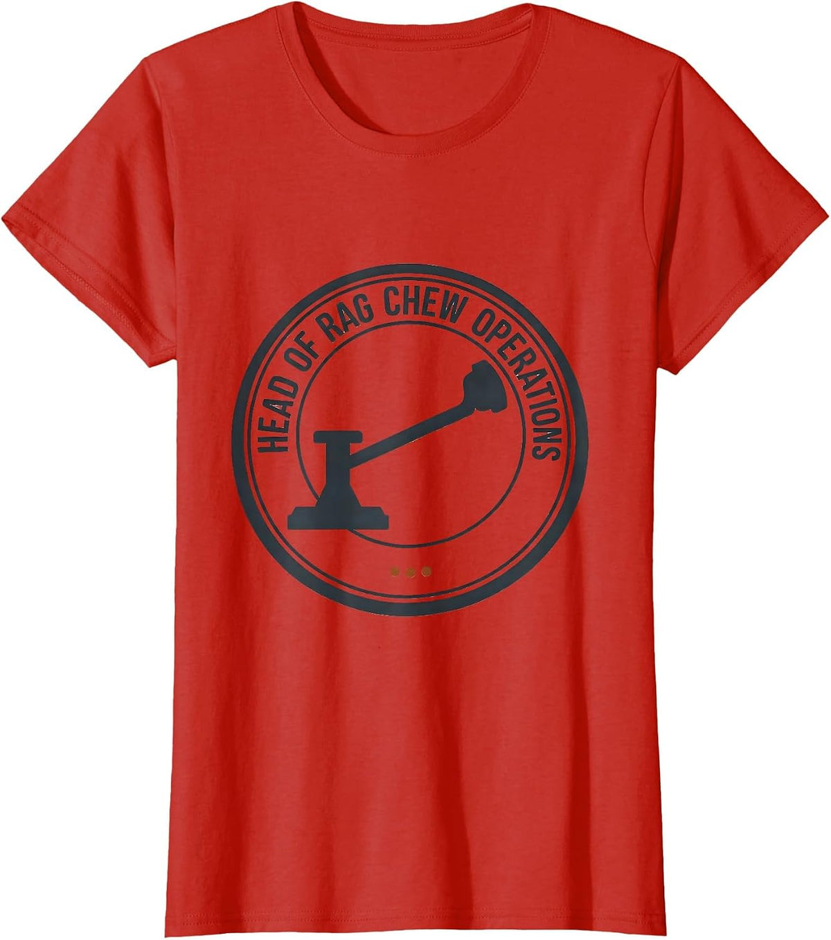 Women's Head Of Rag Chew Operations Funny Ham Radio Operator Humor T-Shirt - Red