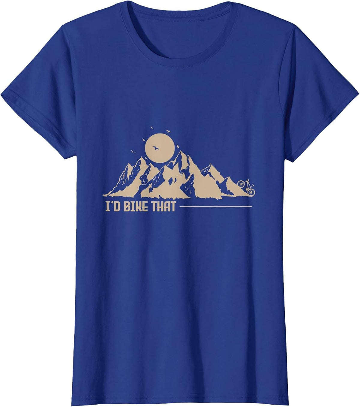 I'd Bike that Cycling T-Shirt - Royal Blue