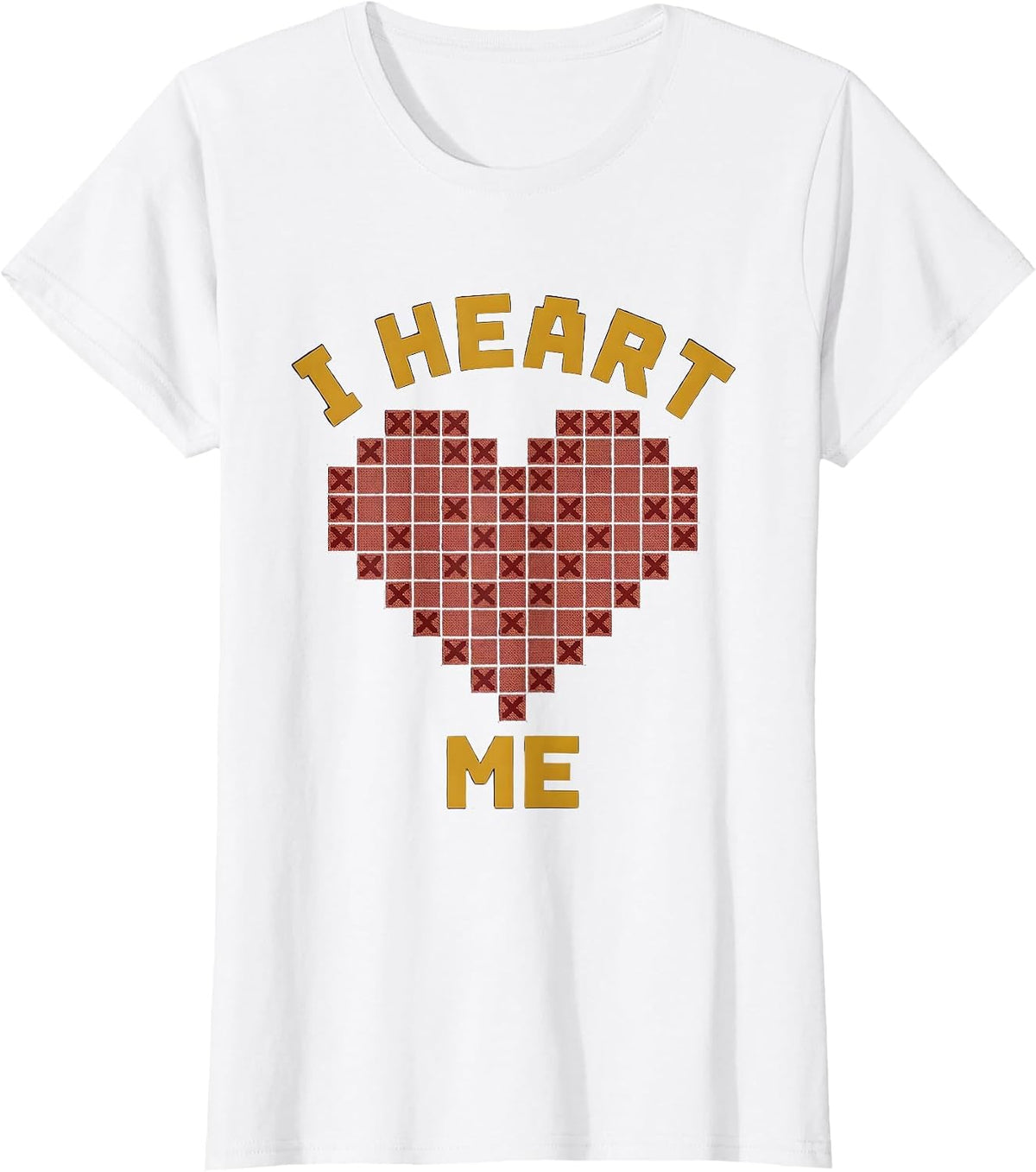 Women's I Heart Me Self-Love Graphic Design T-Shirt - White