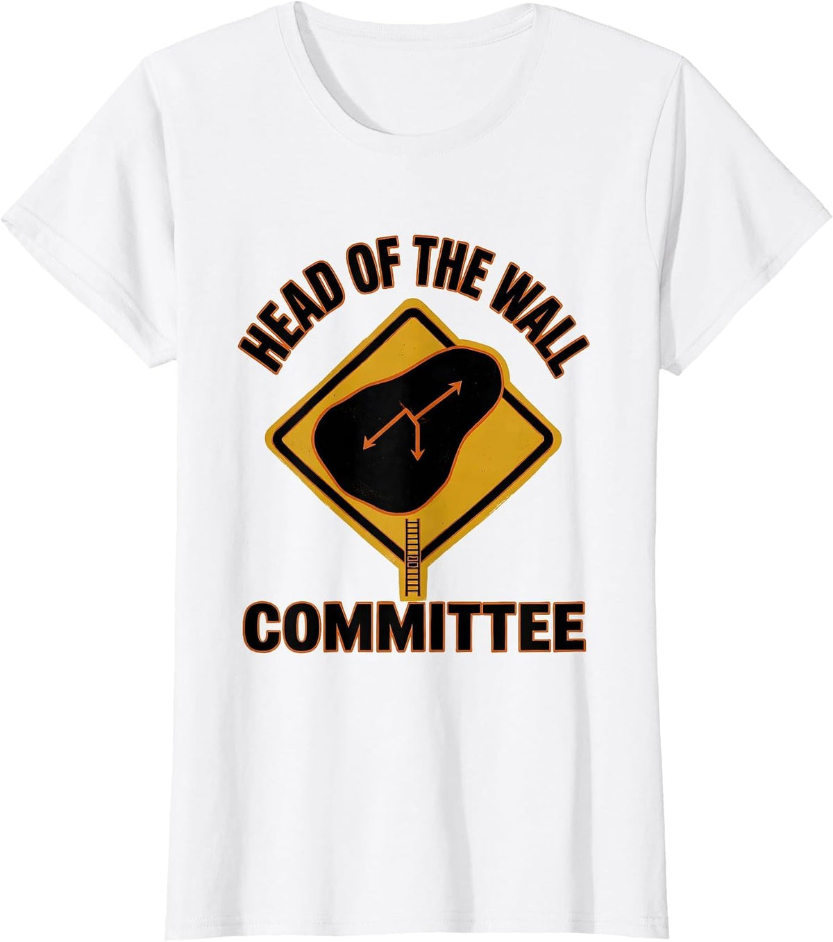 Head Of The Wall Committee Funny Rock Climber Bouldering T-Shirt - White