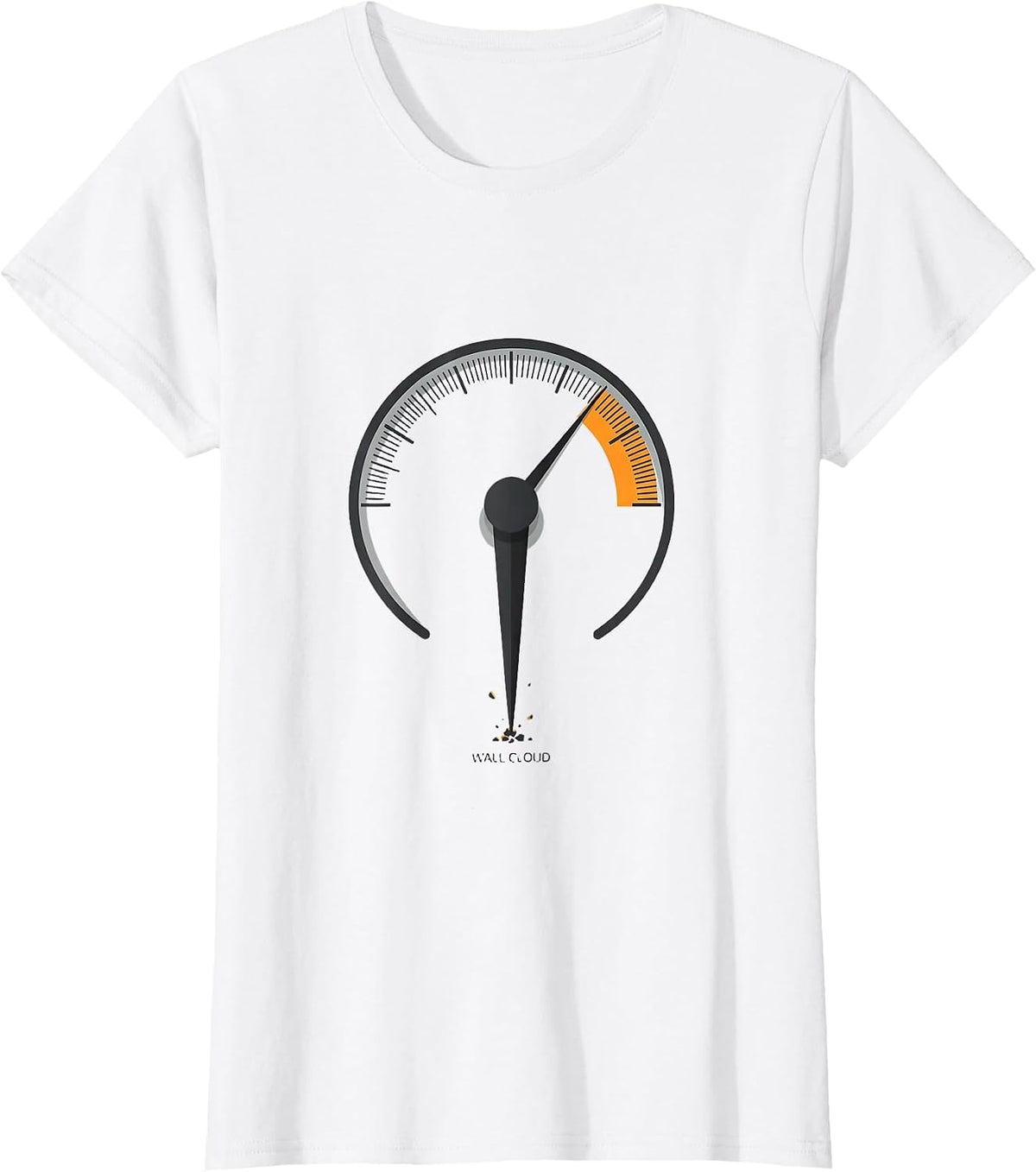 Women's Wall Cloud Editorial Conceptual Storm Chaser Tornado T-Shirt - White