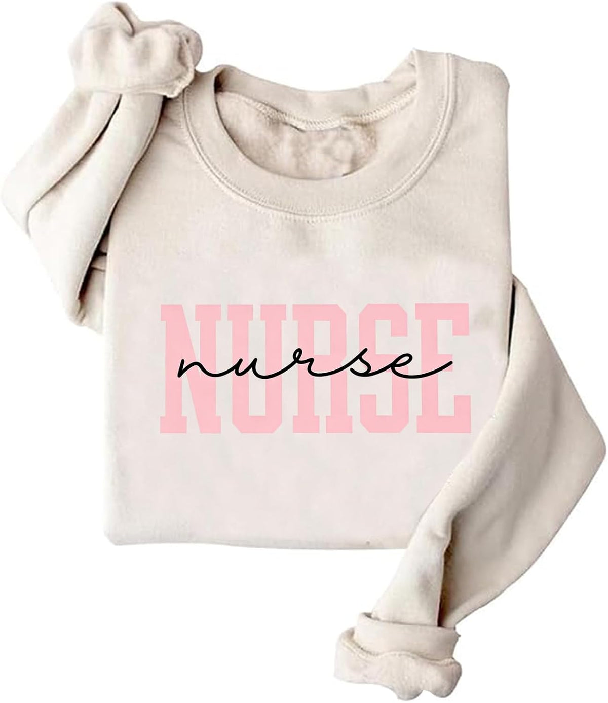 Nurse Sweatshirt RN Sweashirt Women Crewneck Nurse Sweatshirts Gift - Khaki