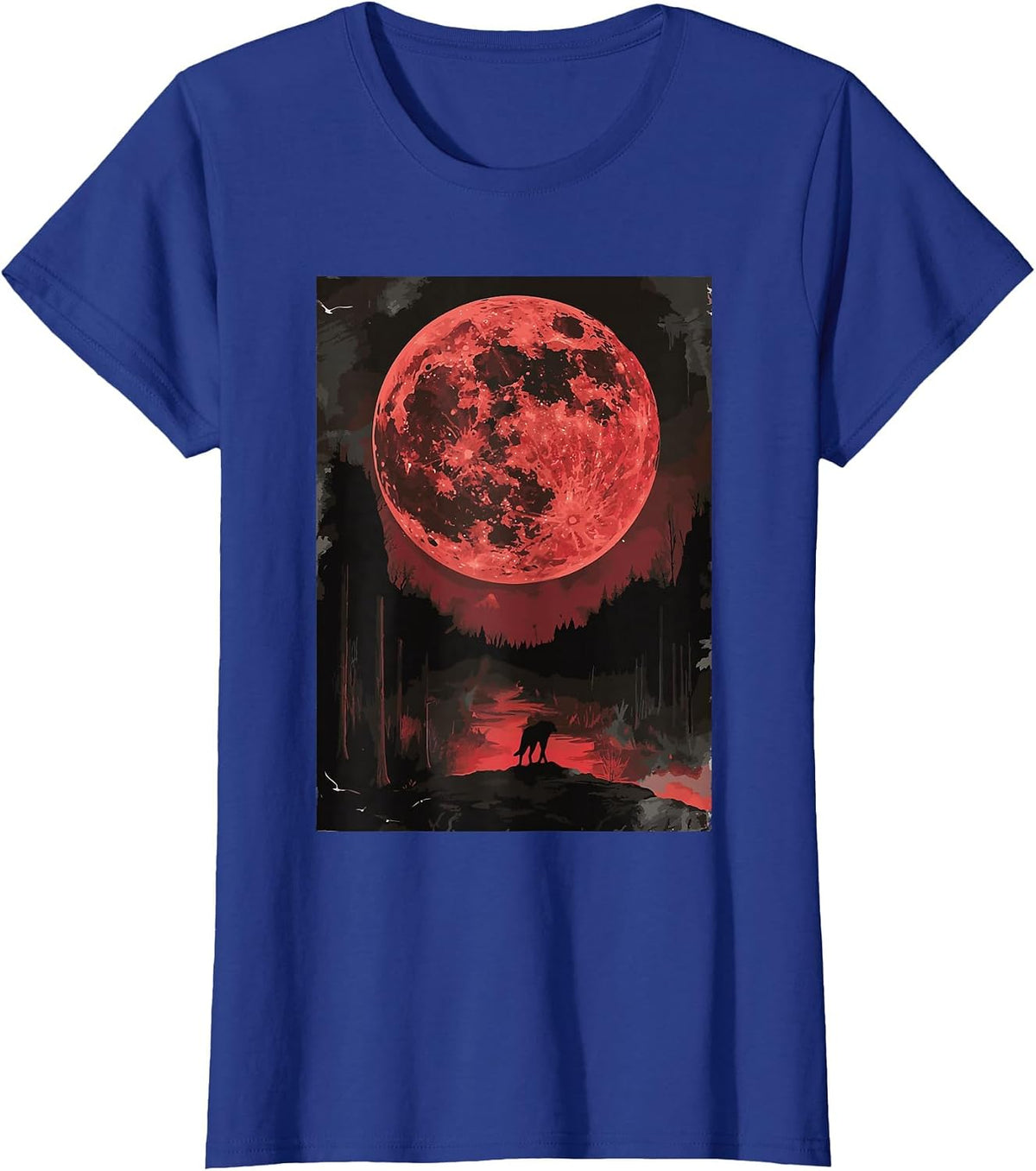 The Blood Moon T-Shirt - Royal Blue