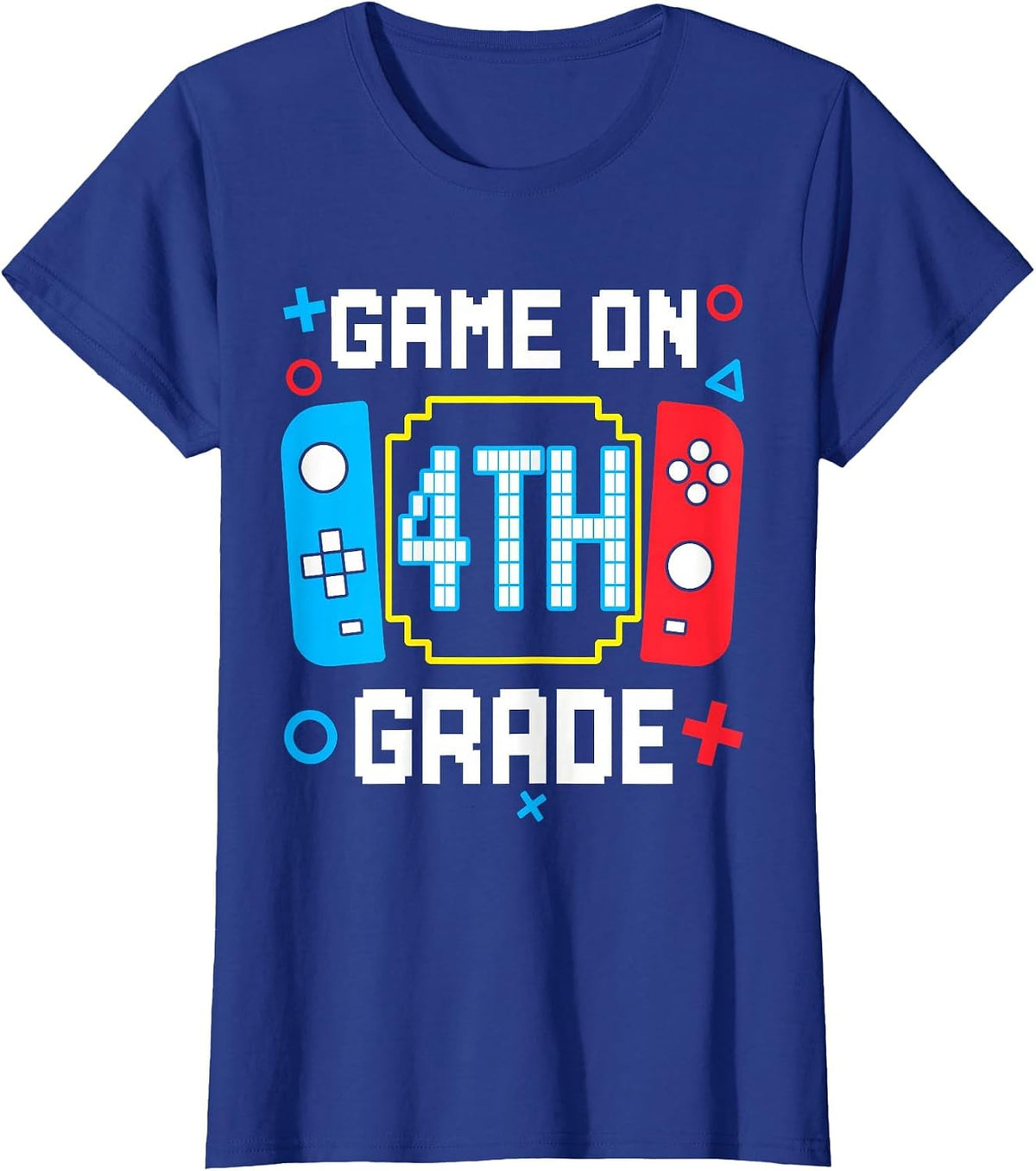 4th Grade for Boys Back to School First Day of Fourth Grade T-Shirt - Royal Blue