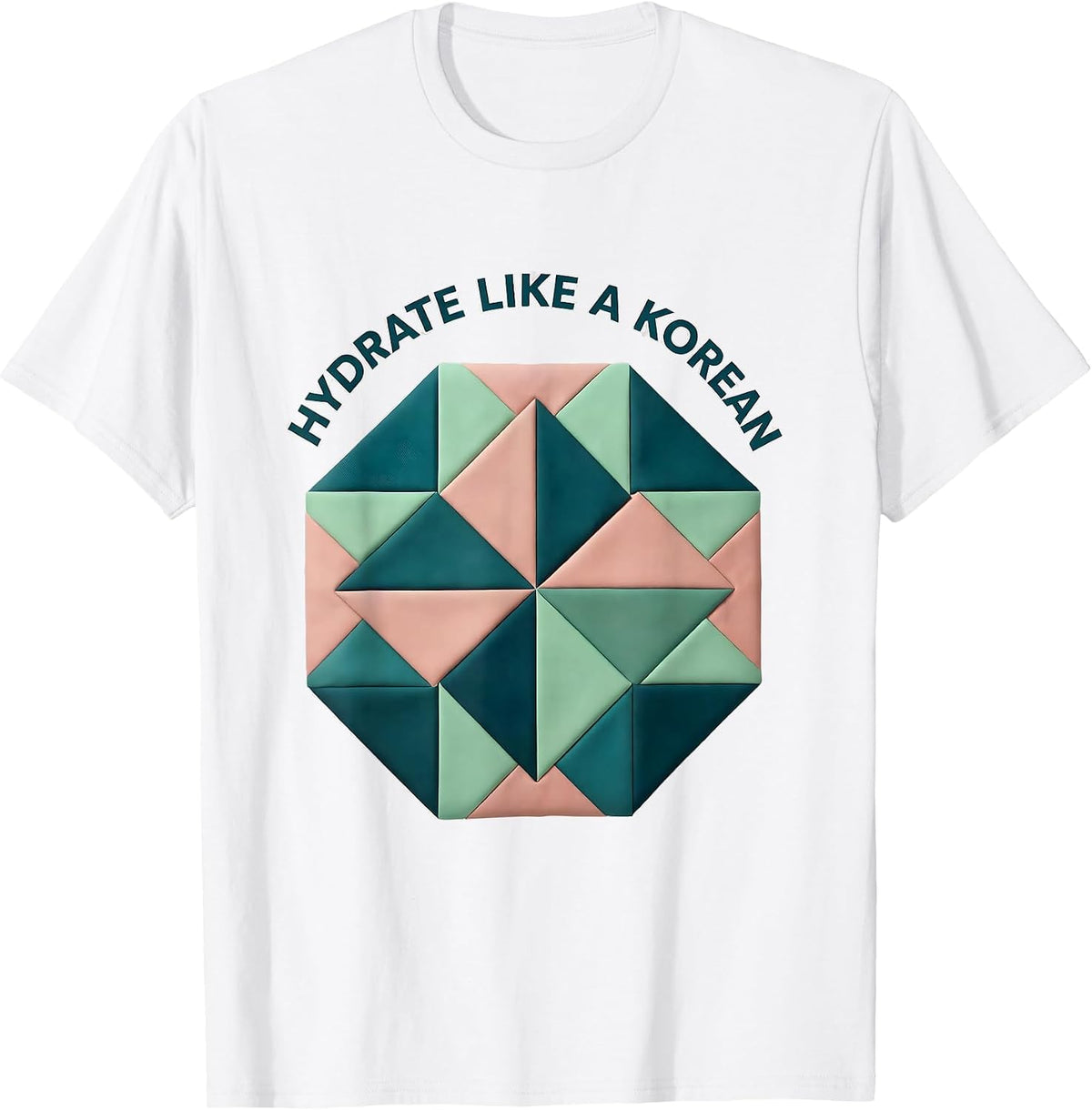 Men's Hydrate Like a Korean K-Beauty Skincare Design T-Shirt - White