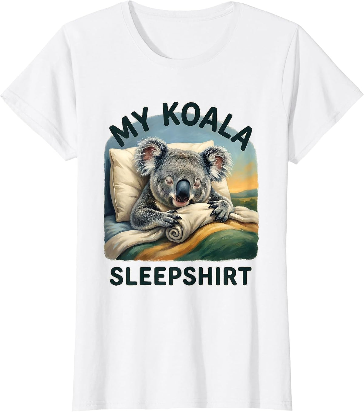 My Koala Sleepshirt Cute Animal Lover Storybook Pajama T-Shirt - White
