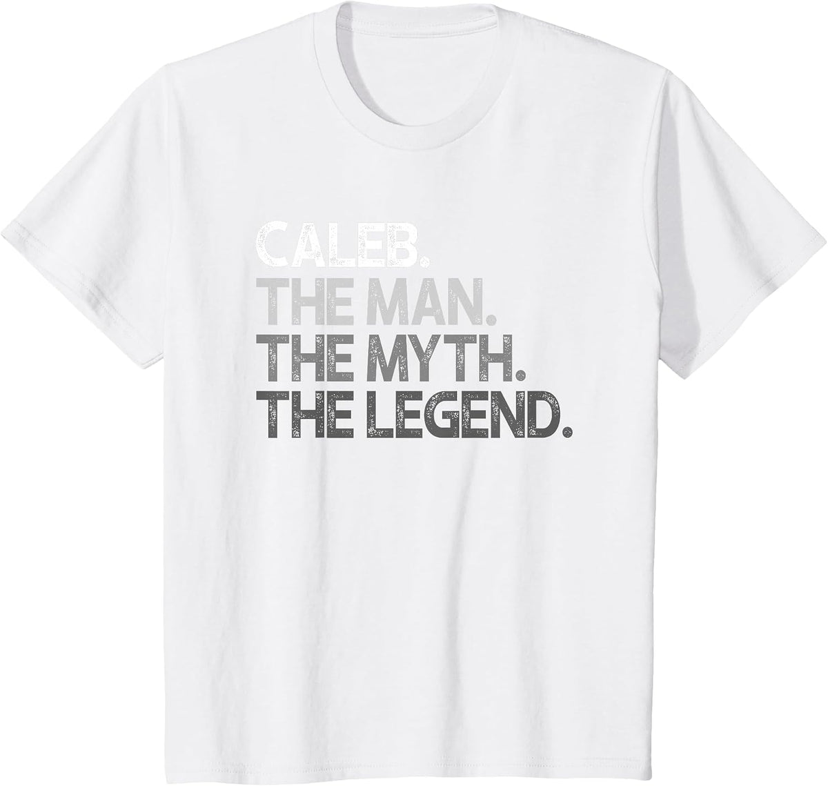 Caleb Design: The Man Myth Legend T-Shirt - White