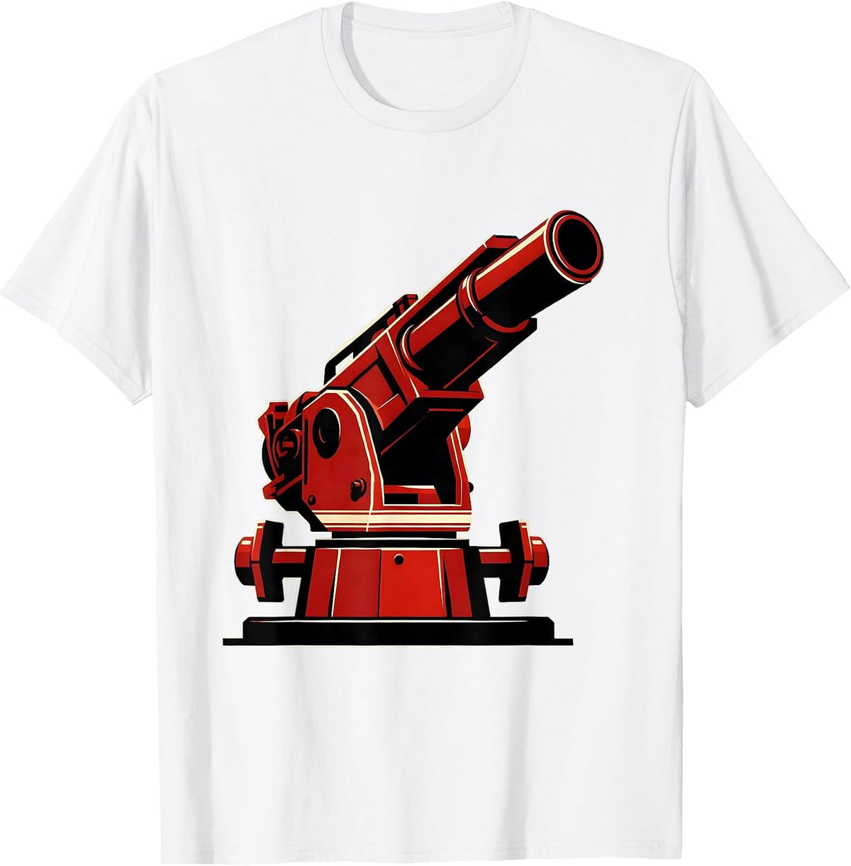 Men's Fire Apparatus Deck Gun Sports Firefighter Humor T-Shirt - White