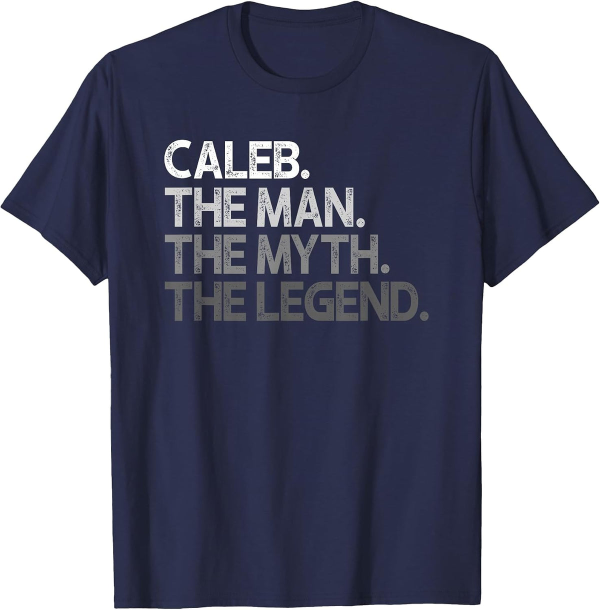 Caleb Design: The Man Myth Legend T-Shirt - Navy Blue