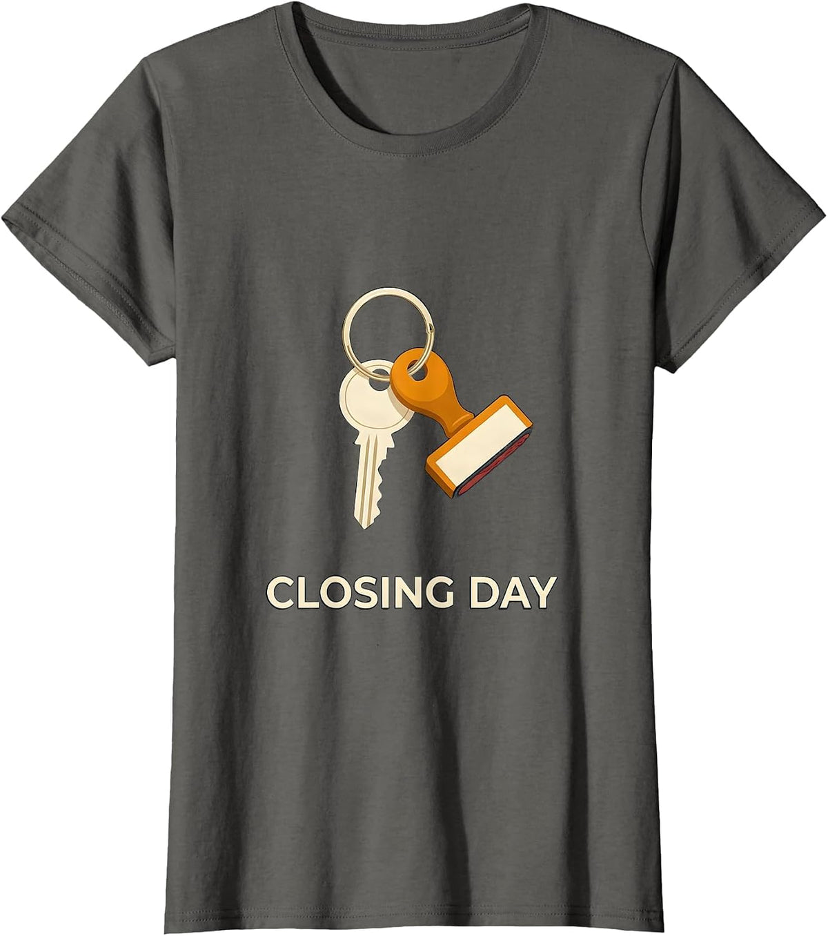 Women's Closing Day Realtor Real Estate Agent Humor Gift T-Shirt - Asphalt Grey