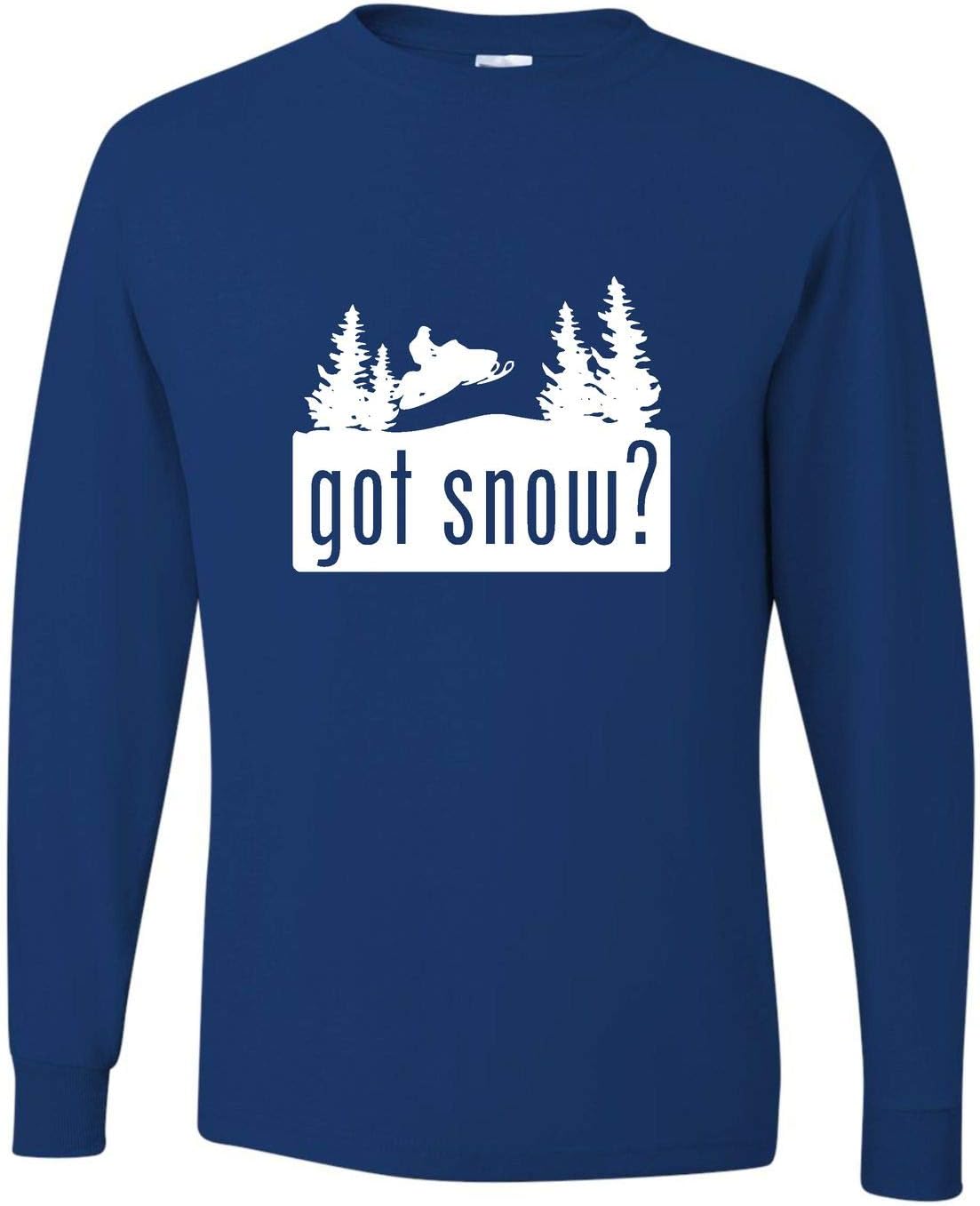 Go All Out Adult Got Snow Funny Snowmobile Lover Long Sleeve T-Shirt - Royal