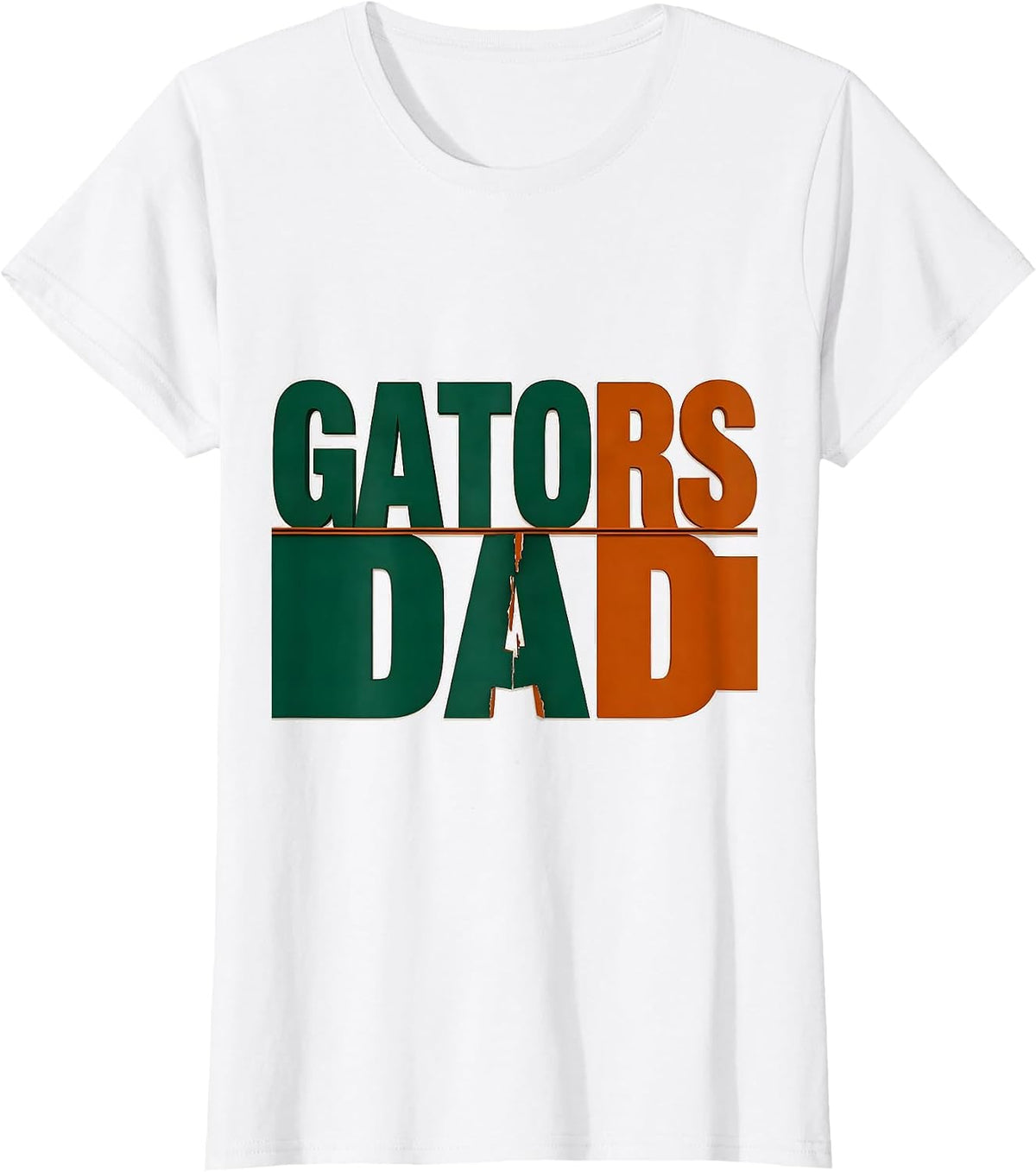 Gators Dad Team Spirit School Mascot Fan Pride T-Shirt - White