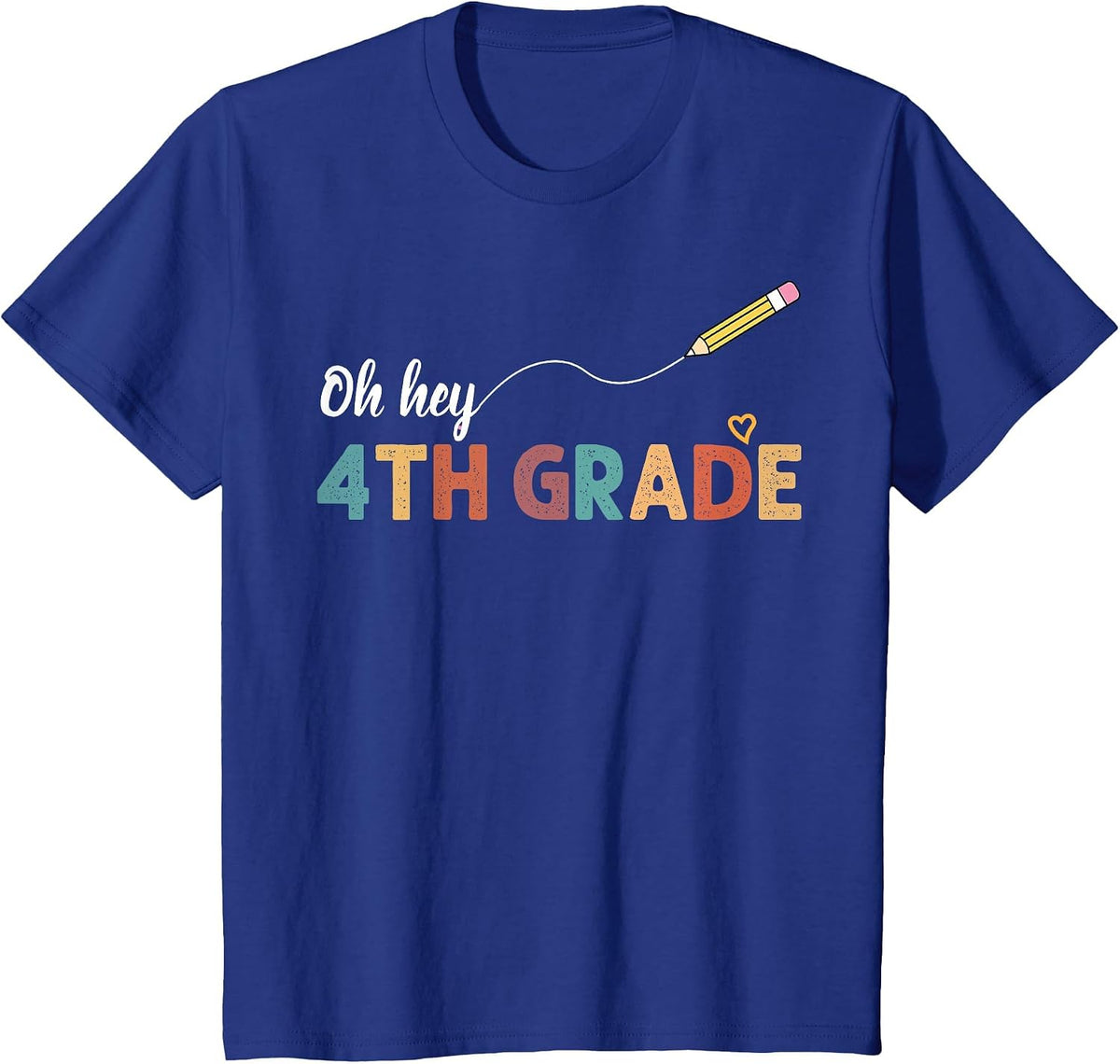 Oh Hey Fourth Grade Team Back to School T-Shirt - Royal Blue