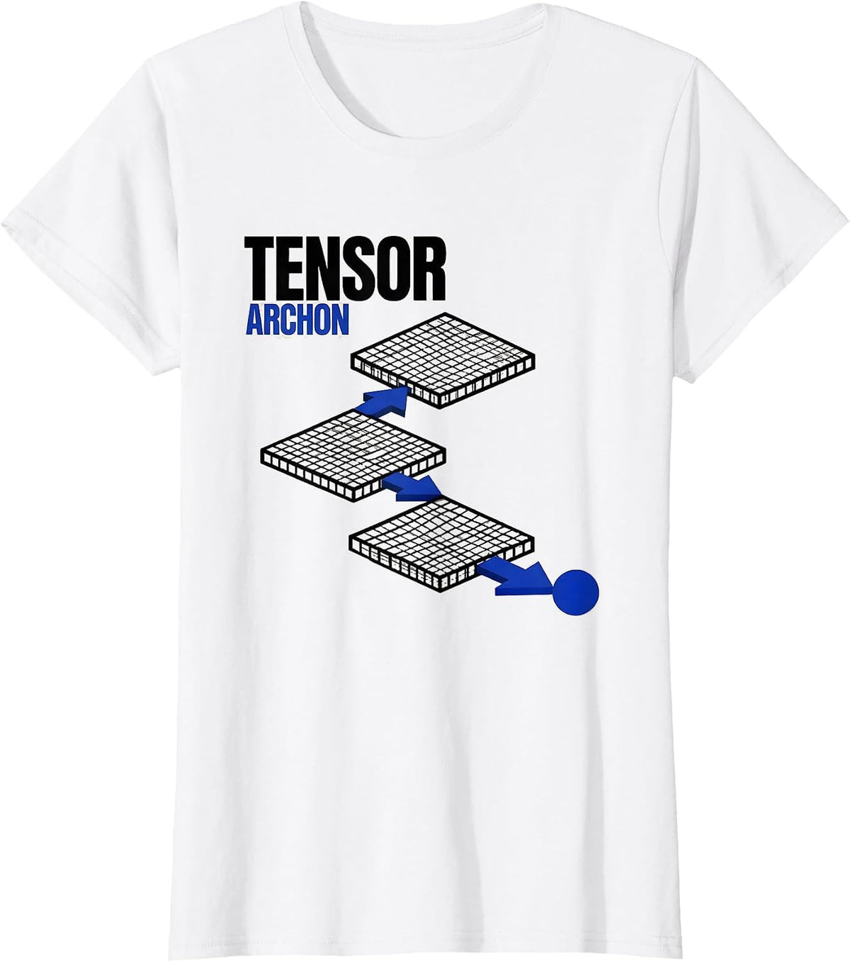 Women's Tensor Archon Funny Tech Worker Nerd Humor T-Shirt - White
