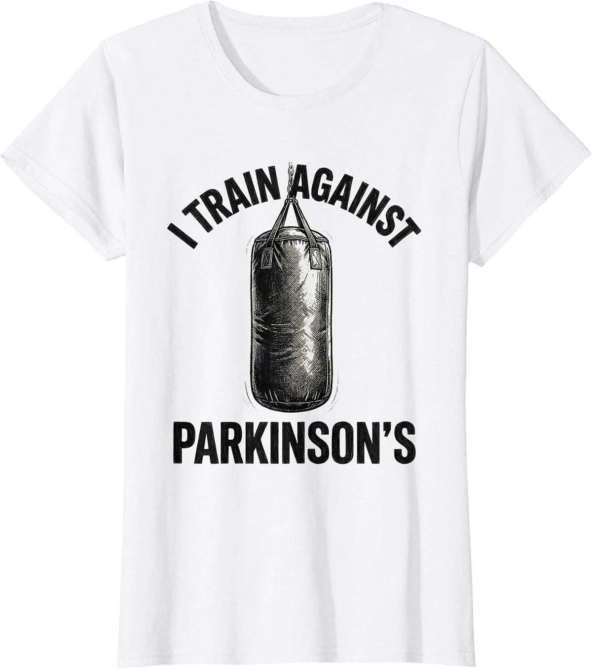 Women's I Train Against Parkinson's Boxing Fitness Class Pride T-Shirt - White