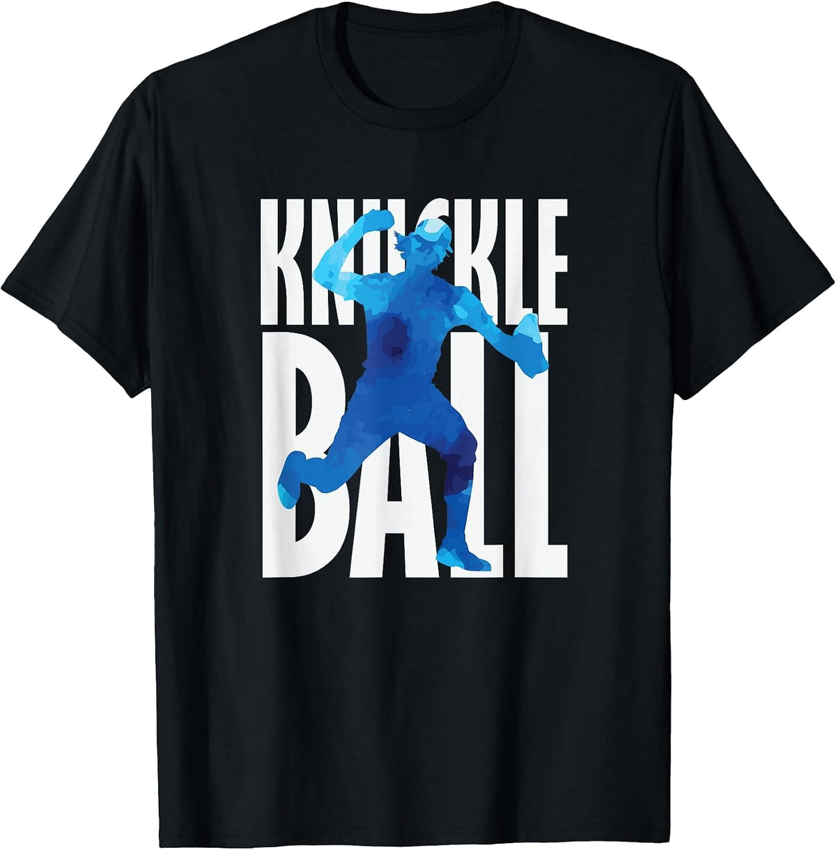 Knuckleball Baseball T-Shirt - Black