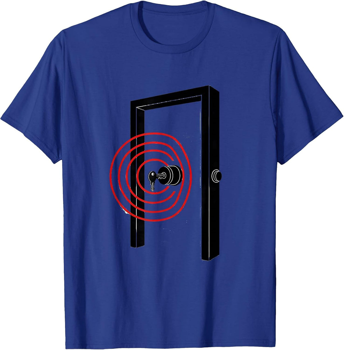 Geometric Open House Door Realtor Humor Real Estate Agent T-Shirt - Royal Blue