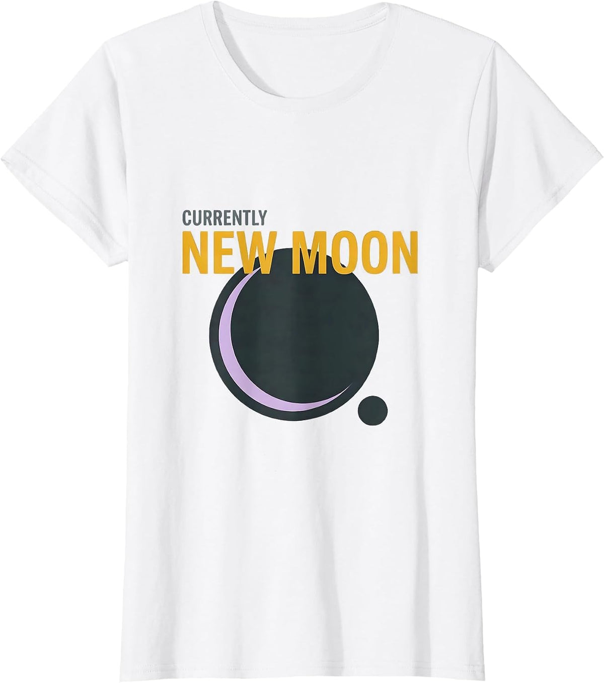 Currently New Moon Astronomy Celestial Vintage T-Shirt - White