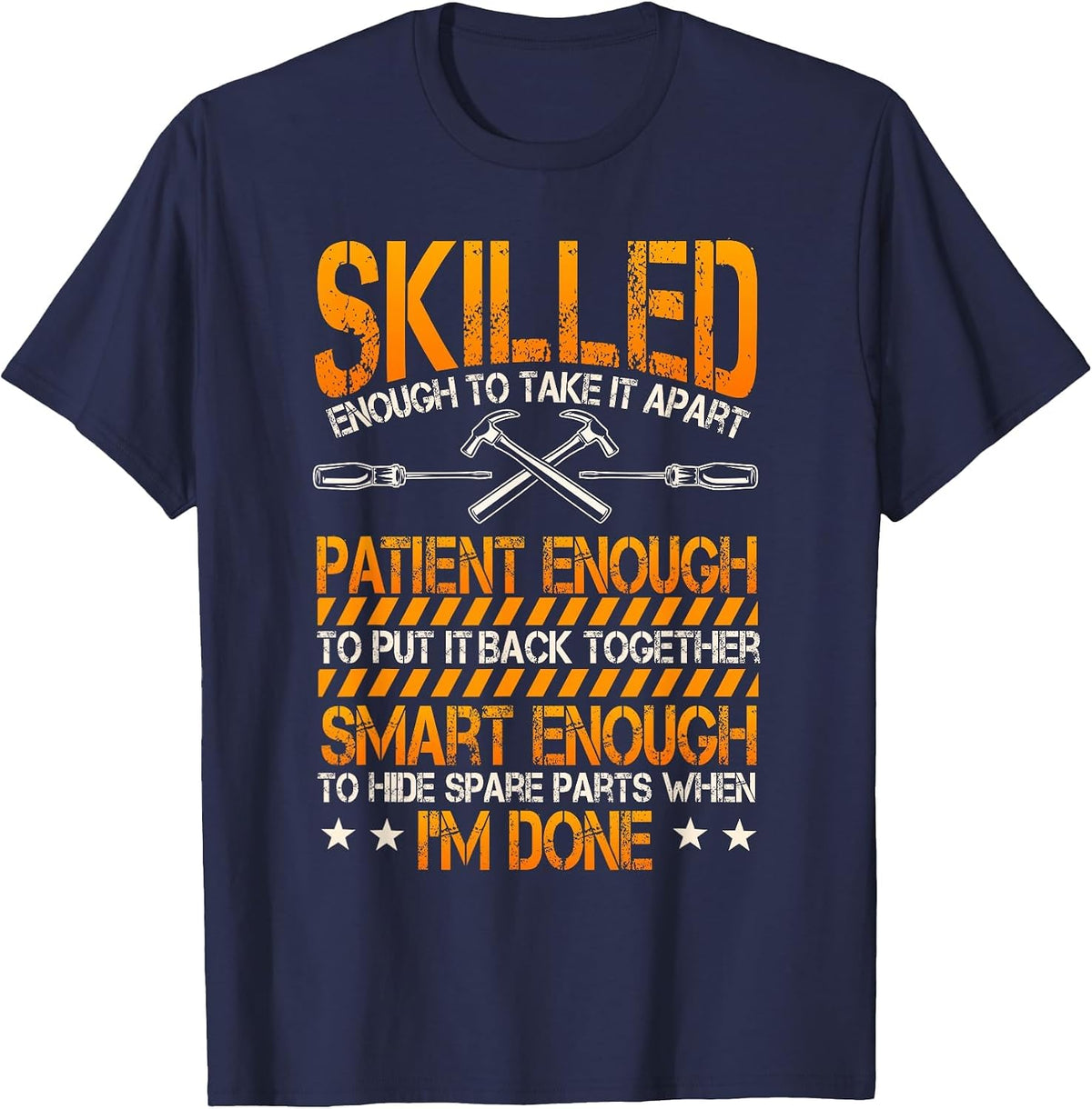 Craftsman Repair Man Craftsman Builder DIY Fixer T-Shirt - Navy Blue