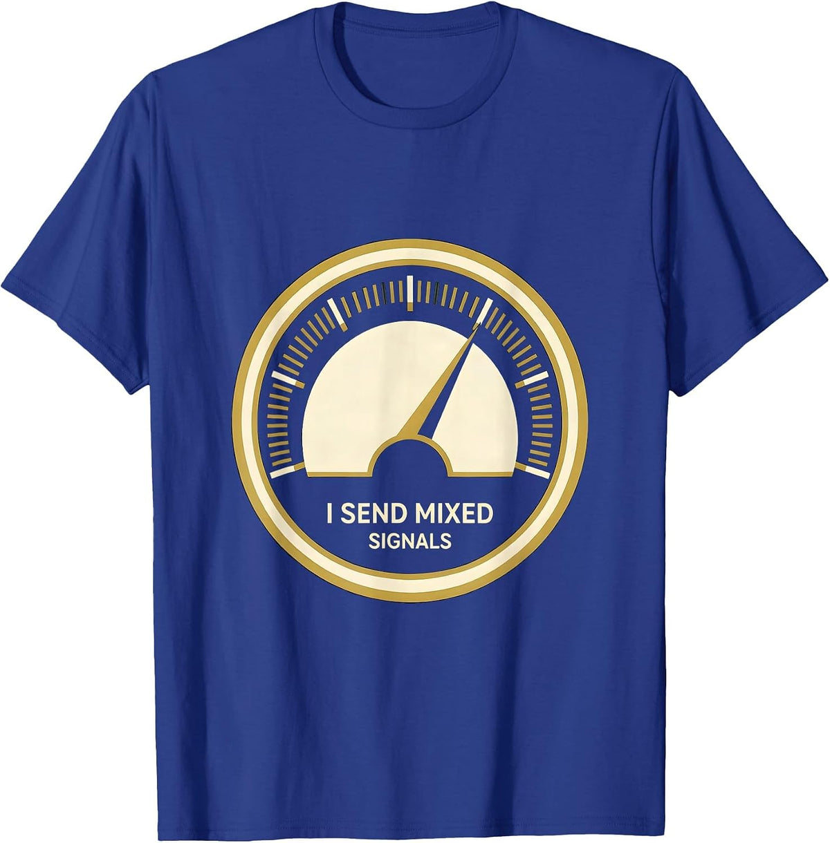 Men's I Send Mixed Signals Funny Ham Radio Operator Humor T-Shirt - Royal Blue