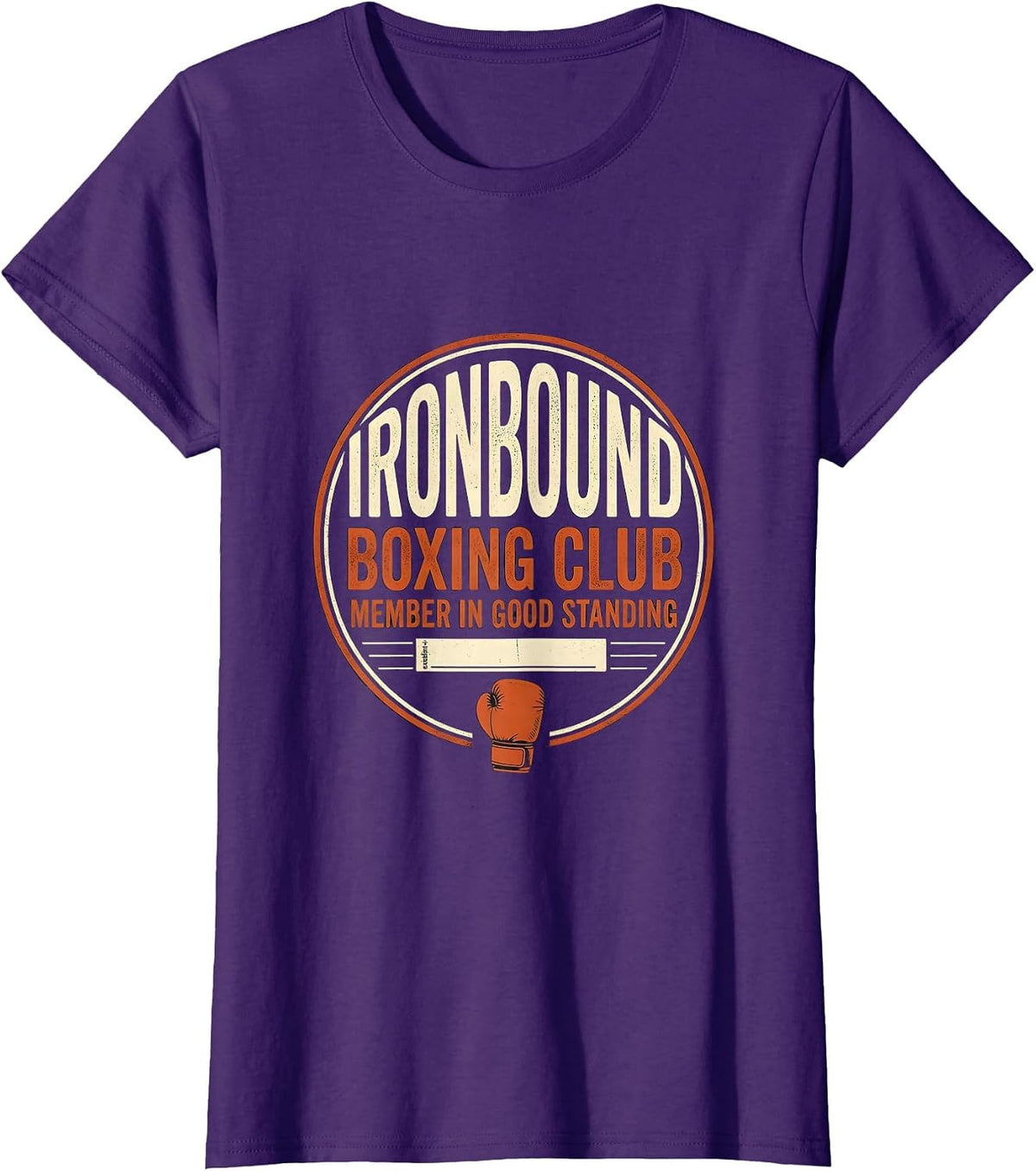 Women's Ironbound Boxing Club, Member In Good Standing Boxing T-Shirt - Purple