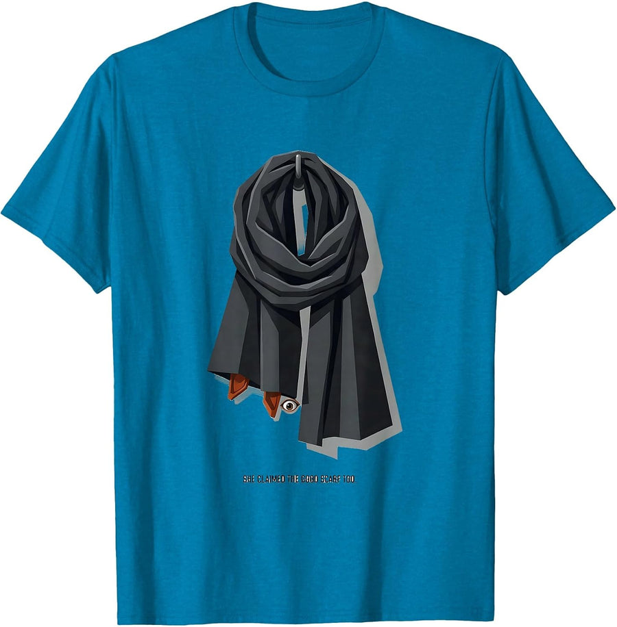 She Claimed The Good Scarf Too Funny Chihuahua Owner Dog T-Shirt - Sapphire Blue