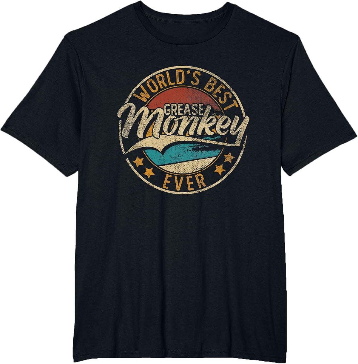 Worlds Best Grease Monkey | Mechanic T-Shirt - Black