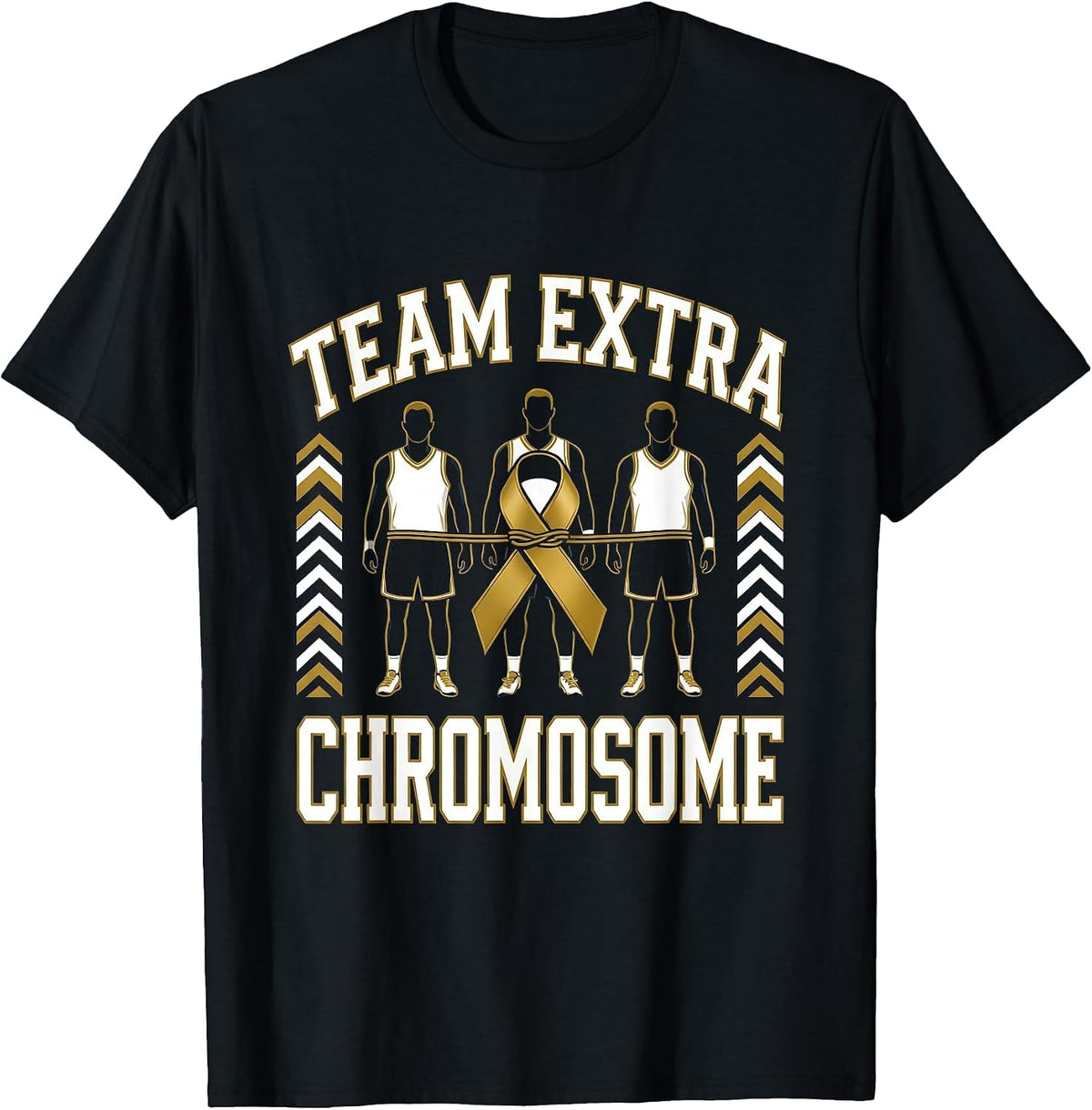 Men's Team Extra Chromosome Sports Pride Down Syndrome Awareness T-Shirt - Black