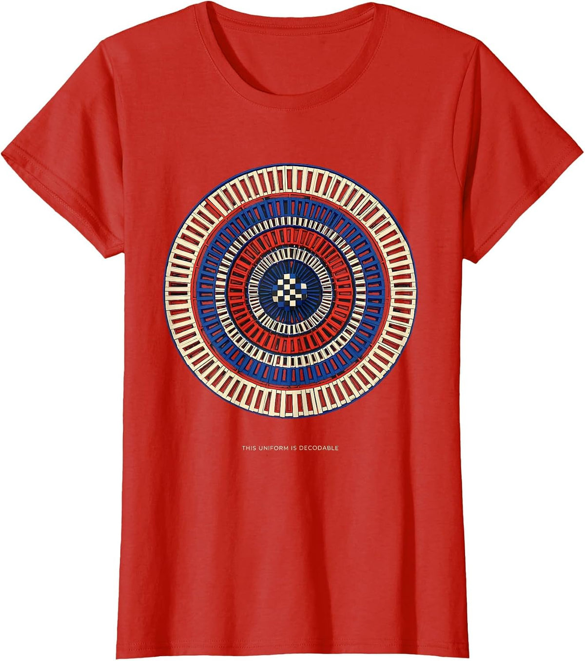 This Uniform Is Decodable Geometric Phonics Reading Teacher T-Shirt - Red