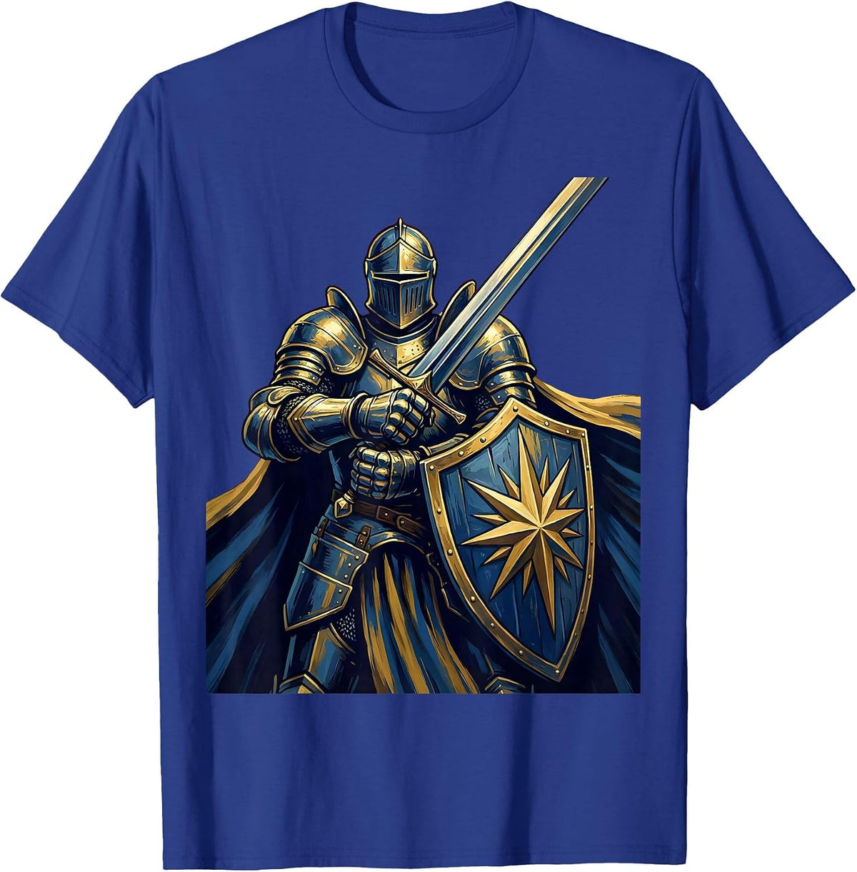 Men's 21st Birthday Triumphant Knight Graphic T-Shirt - Royal Blue