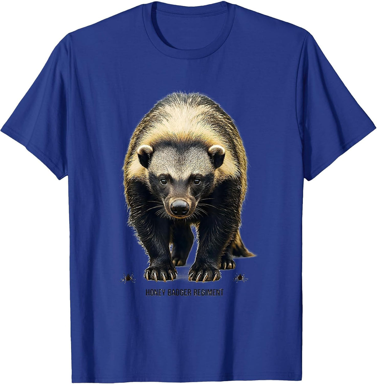 Honey Badger Regiment Funny Animal Lover Wildlife Humor T-Shirt - Royal Blue