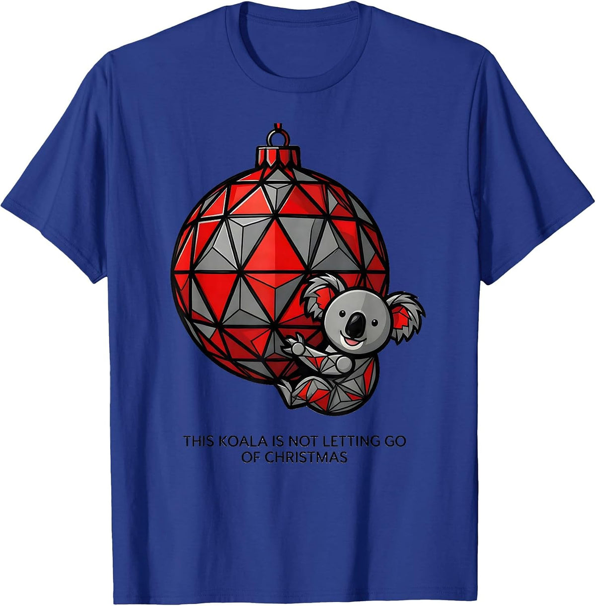 Men's This Koala Is Not Letting Go Of Christmas Cute Koala Lover T-Shirt - Royal Blue