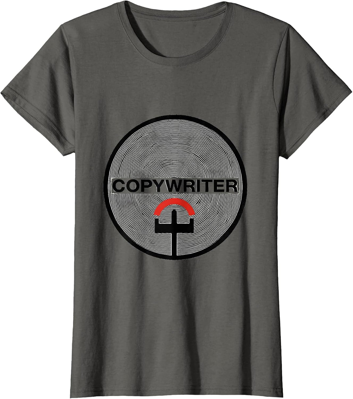 Women's Copywriter Funny Ham Radio Operator Hobbyist Humor T-Shirt - Asphalt Grey