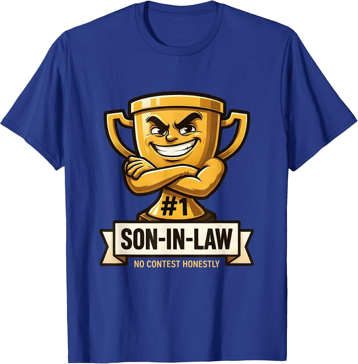 Men's My Son In Law Is My Favorite Child Funny Design T-Shirt - Royal Blue