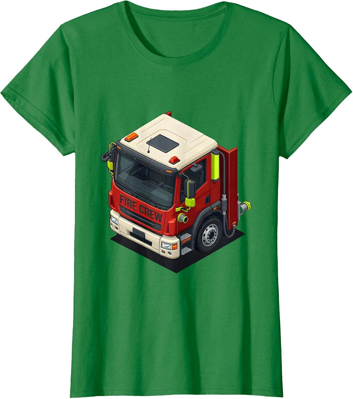 Fire Crew Funny Firefighter Humor Fireman Gift T-Shirt - Kelly Green