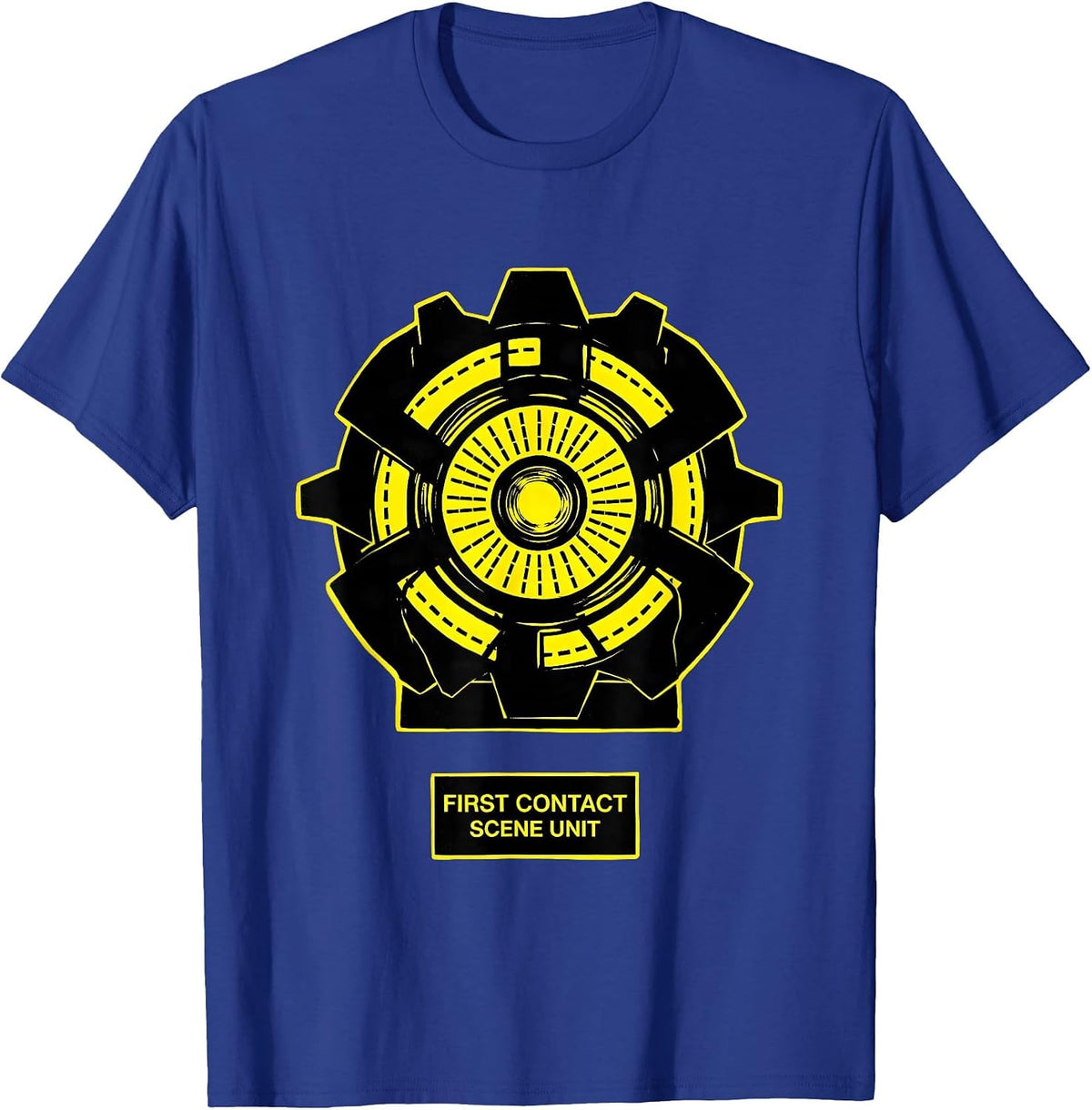 Men's First Contact Scene Unit Funny EMT Paramedic EMS Gift T-Shirt - Royal Blue