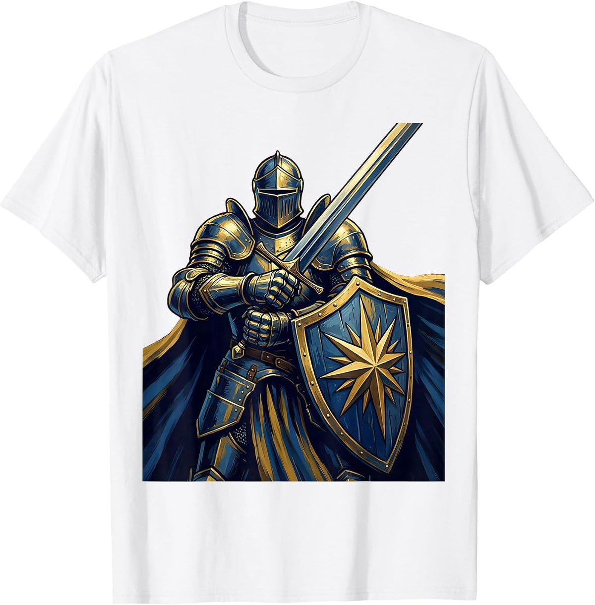 Men's 21st Birthday Triumphant Knight Graphic T-Shirt - White