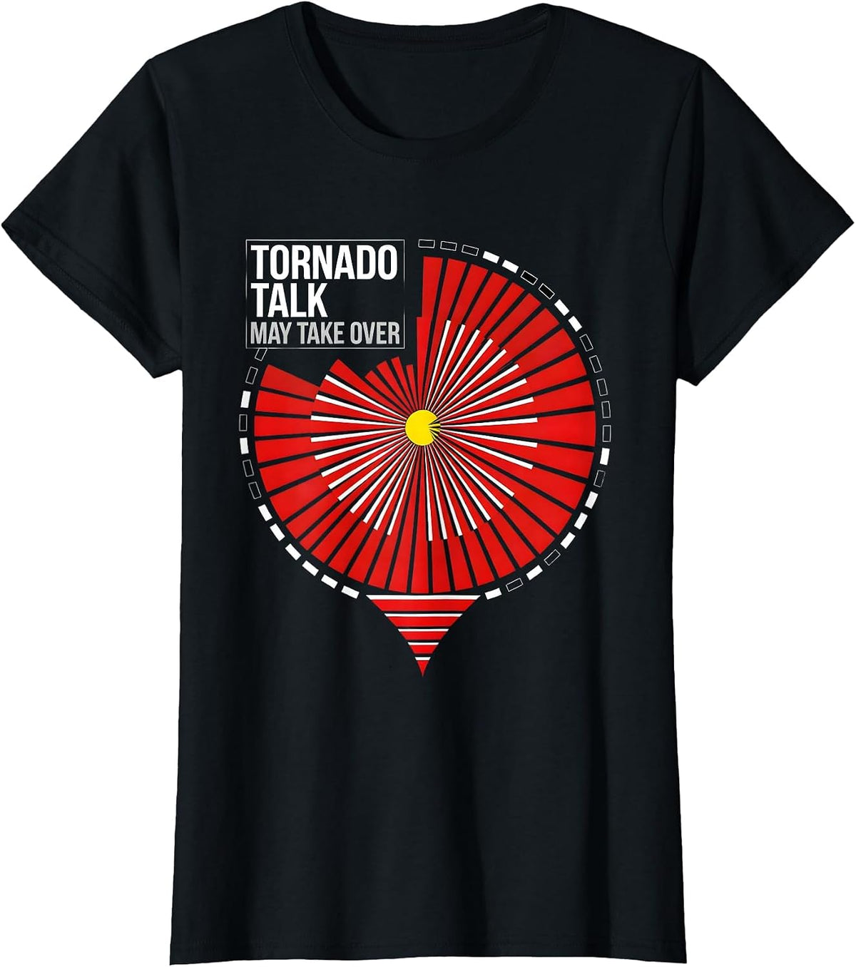 Tornado Talk May Take Over Bauhaus Modernist Storm Chaser T-Shirt - Black