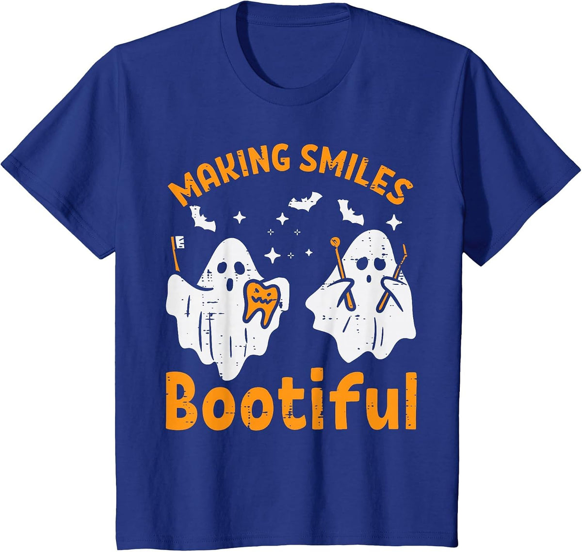 Halloween Dentist Smile Bootiful Dental Costume Men Women T-Shirt - Royal Blue