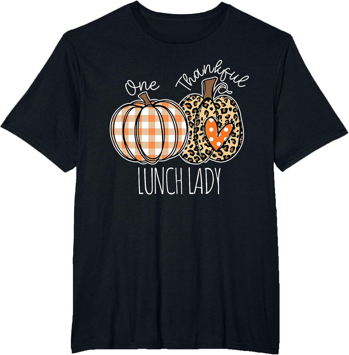Lunch Lady Cafeteria Thanksgiving T-Shirt - Black