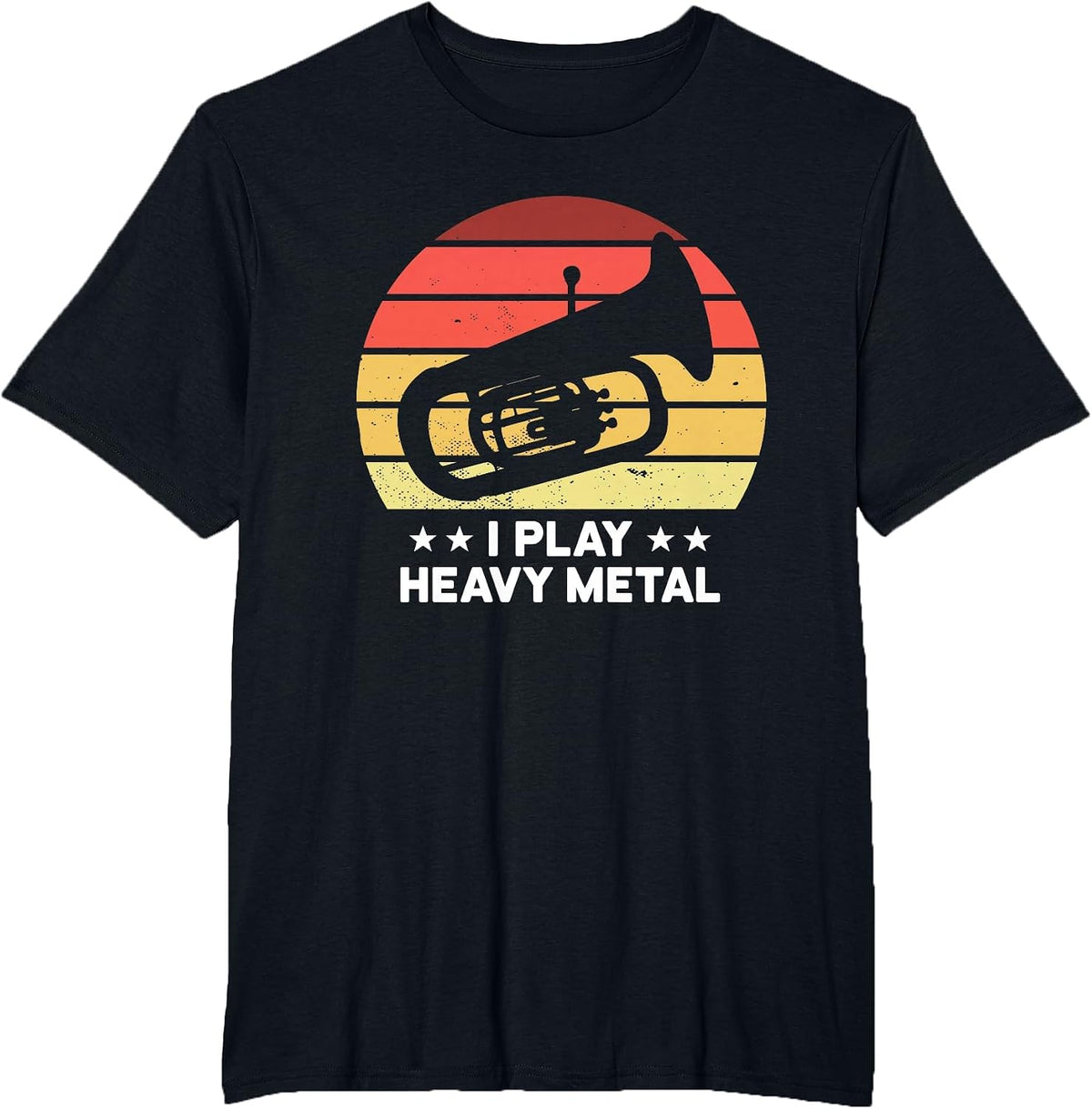 Baritone Euphonium I Play Heavy Metals Marching Band T-Shirt - Black
