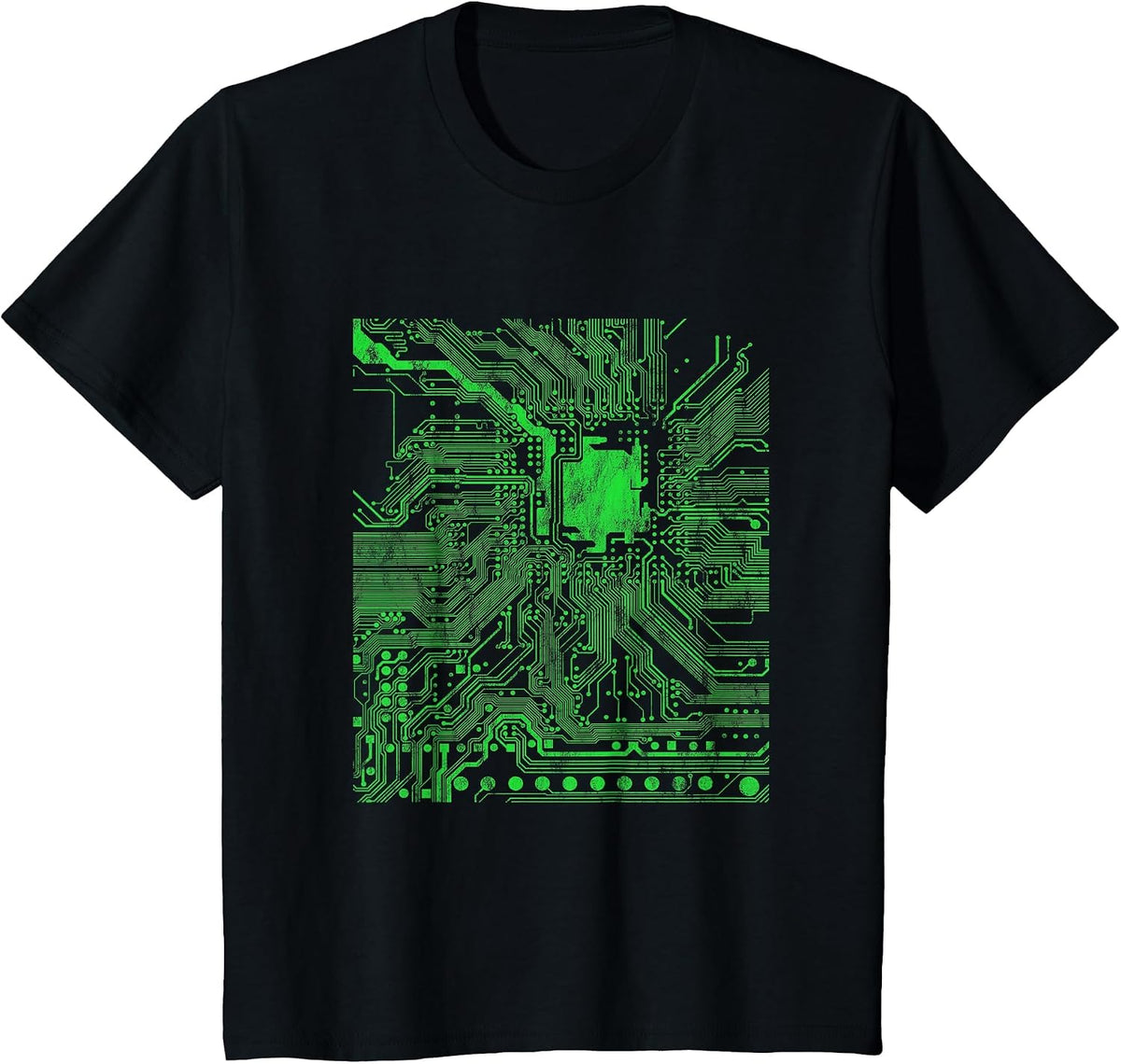 Computer Chip Motherboard CPU Heart Programmer Nerd T-Shirt T-Shirt - Black