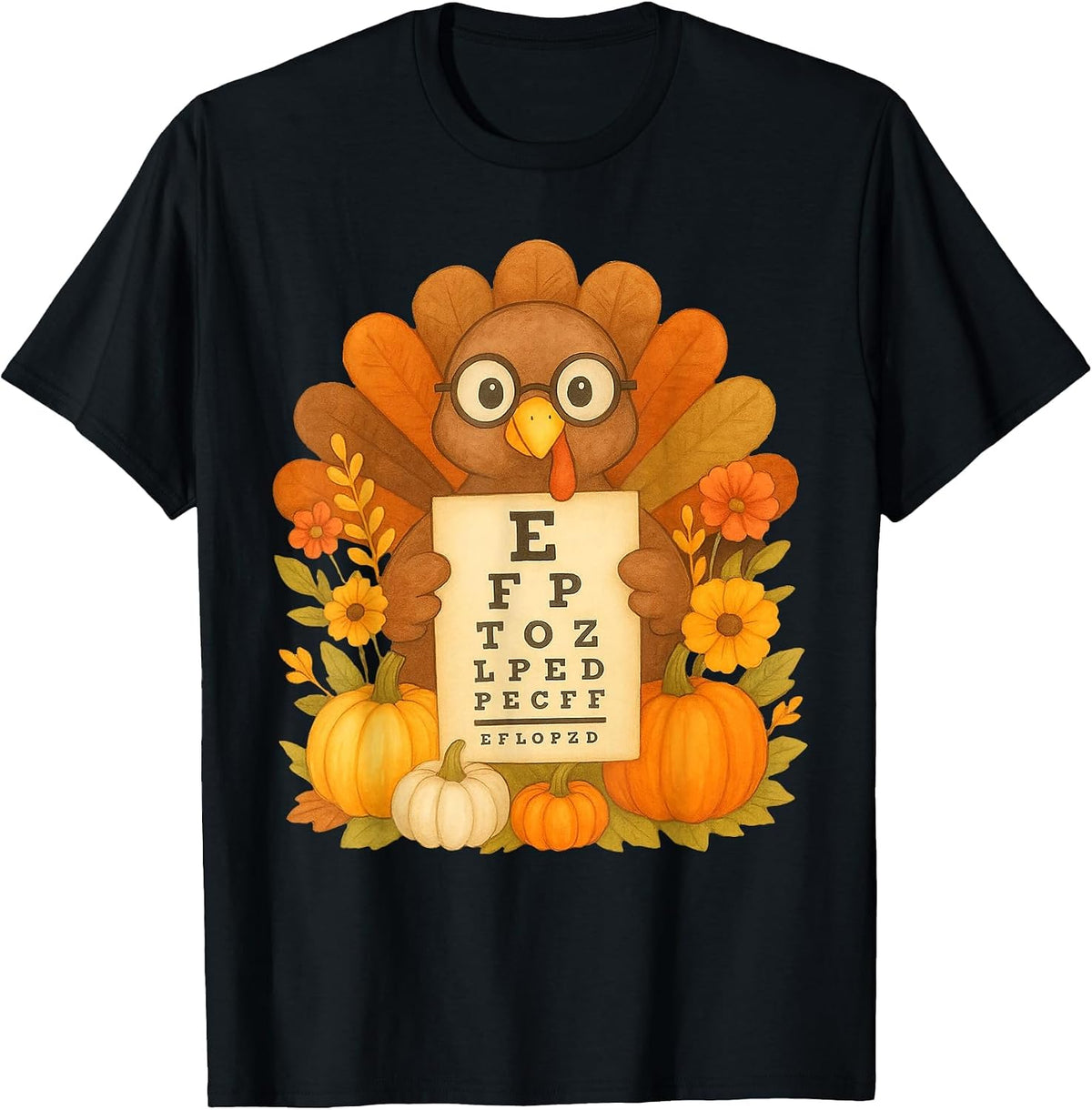 Eye Chart T-Shirt - Black