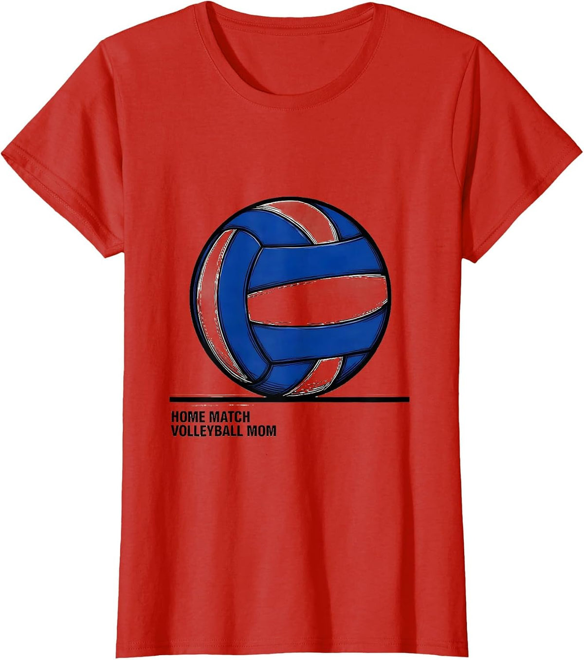 Home Match Volleyball Mom Retro Swiss International Team T-Shirt - Red