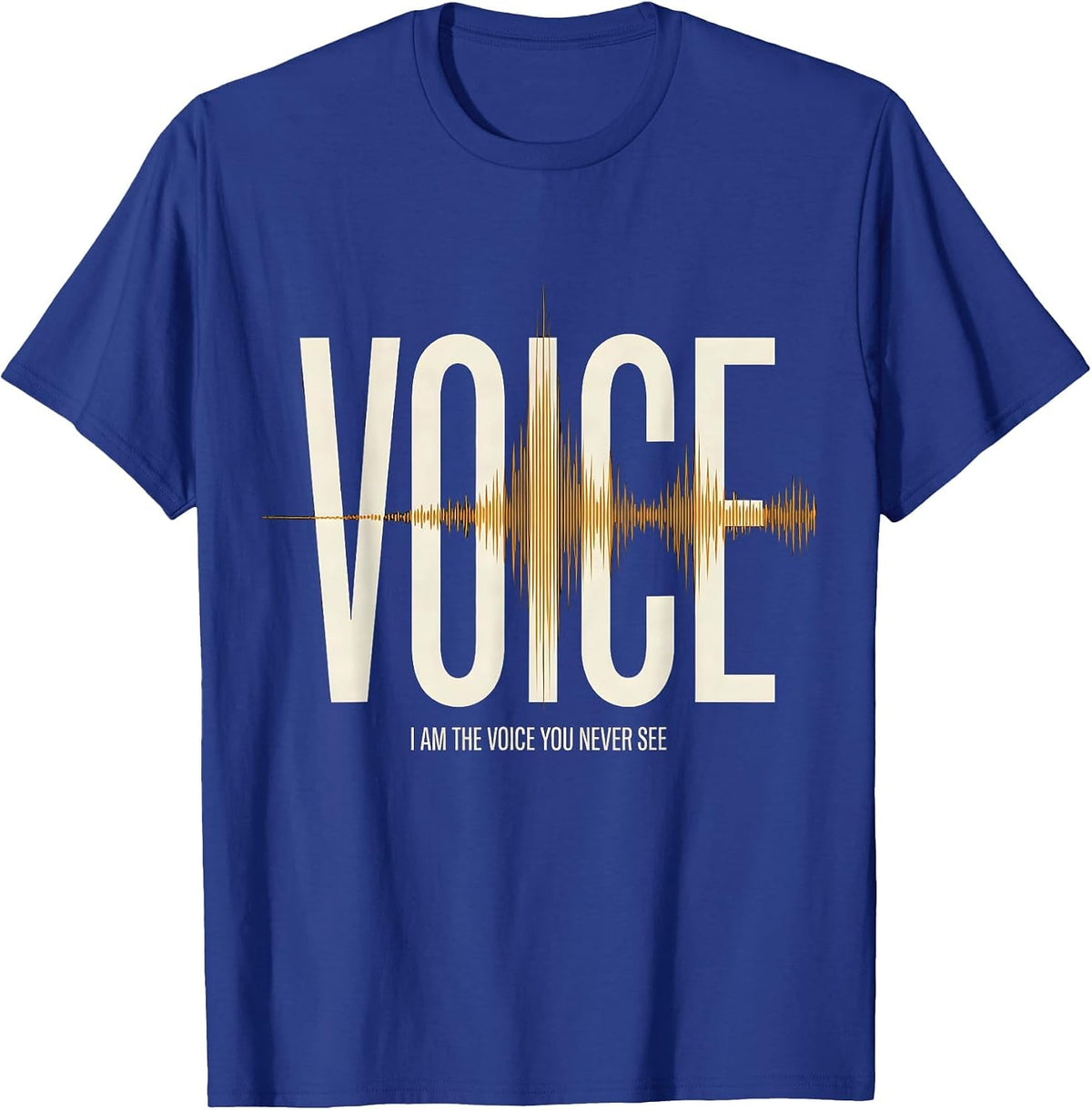 I Am The Voice You Never See Funny EMS Paramedic EMT Gift T-Shirt - Royal Blue