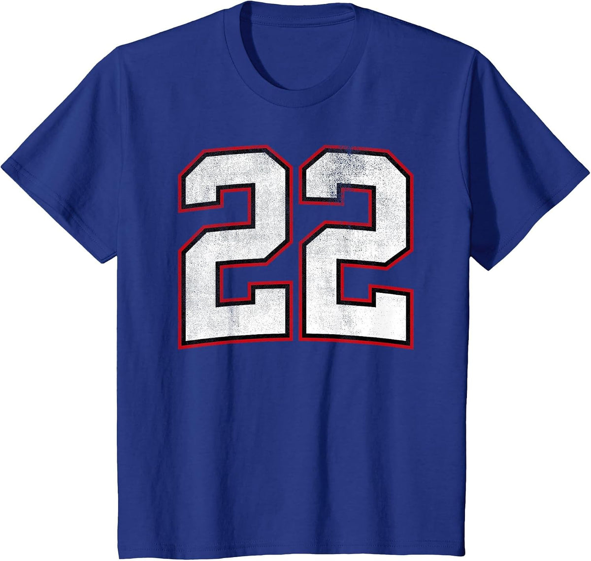 Number Twenty-Two 22 T-Shirt - Royal Blue