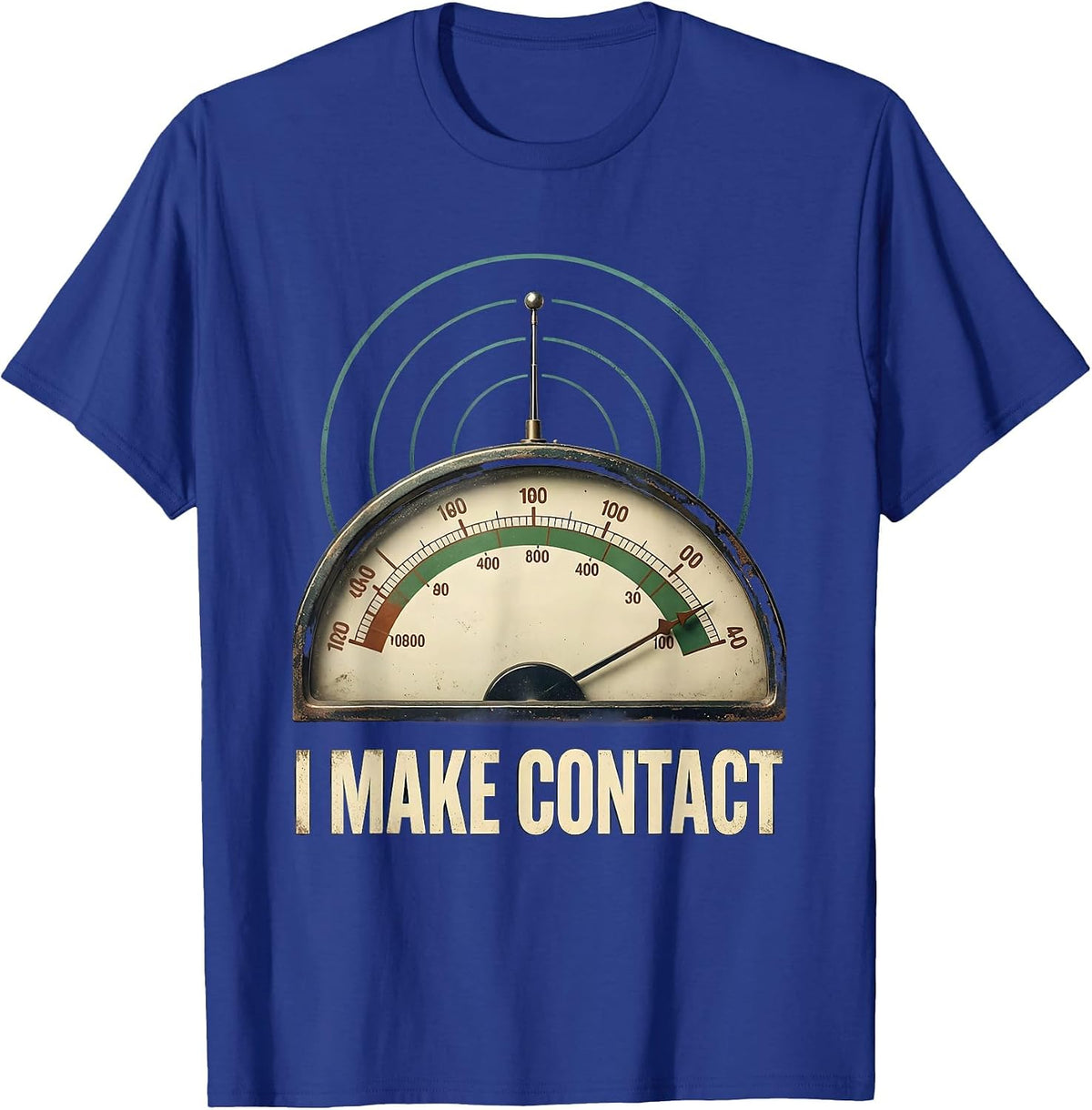 I Make Contact Vintage Ham Radio Operator Hobby Pride T-Shirt - Royal Blue