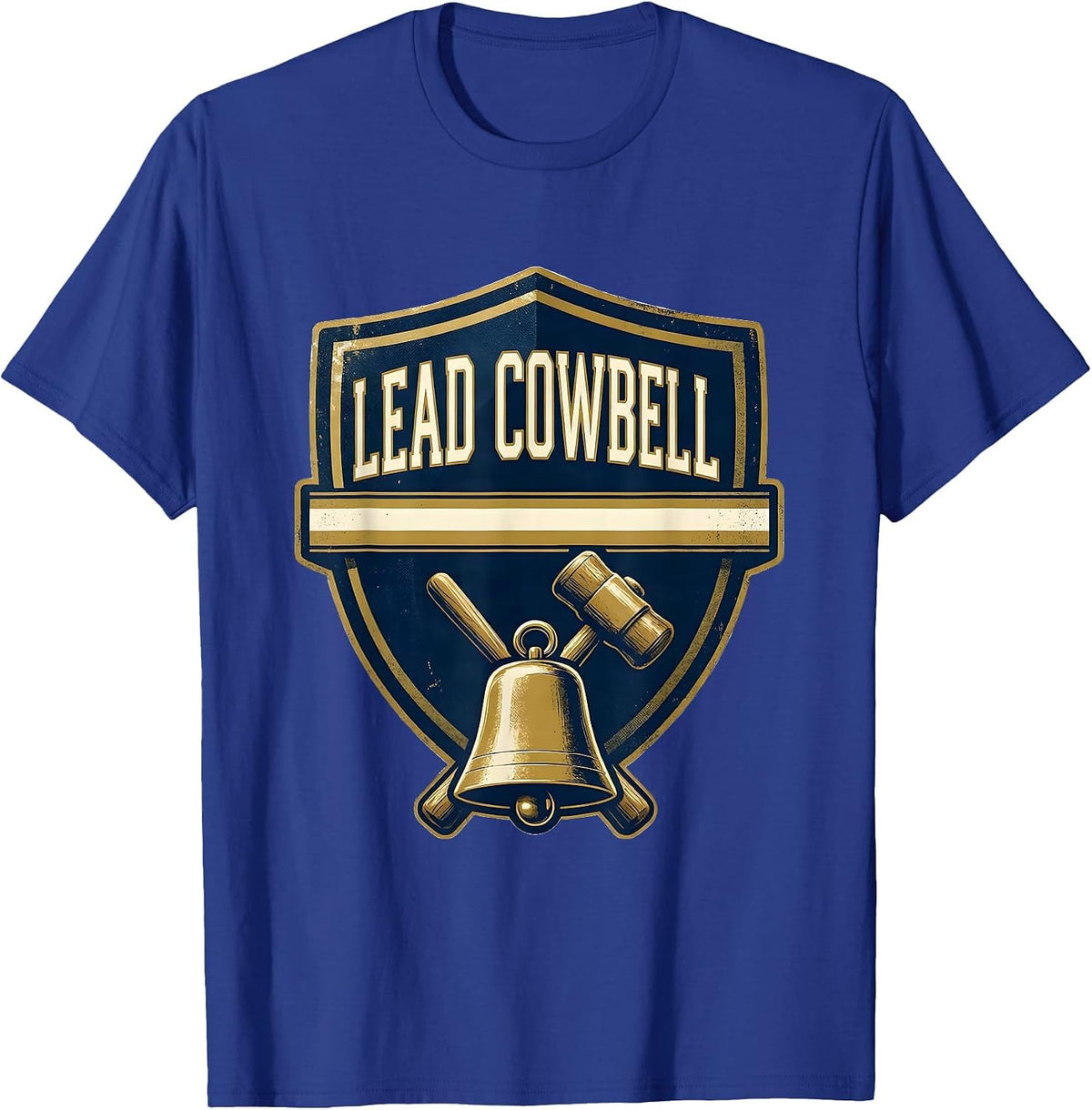 Lead Cowbell Funny Drummer Meme Humor Music Lover T-Shirt - Royal Blue