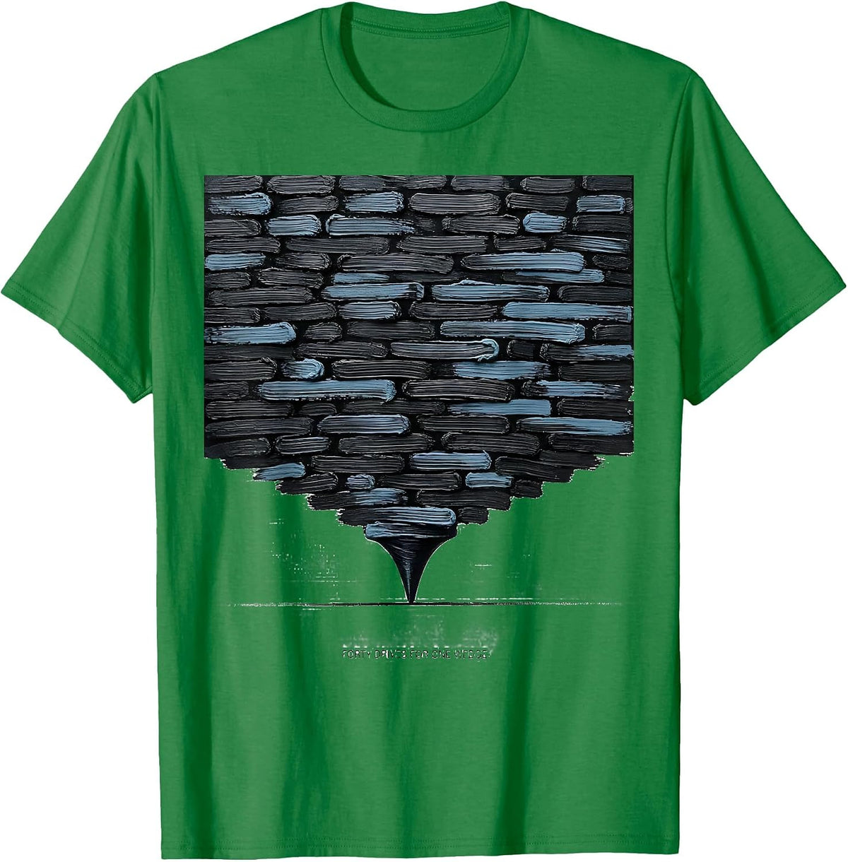 Men's Forty Drives For One Wedge Funny Storm Chaser Tornado T-Shirt - Kelly Green