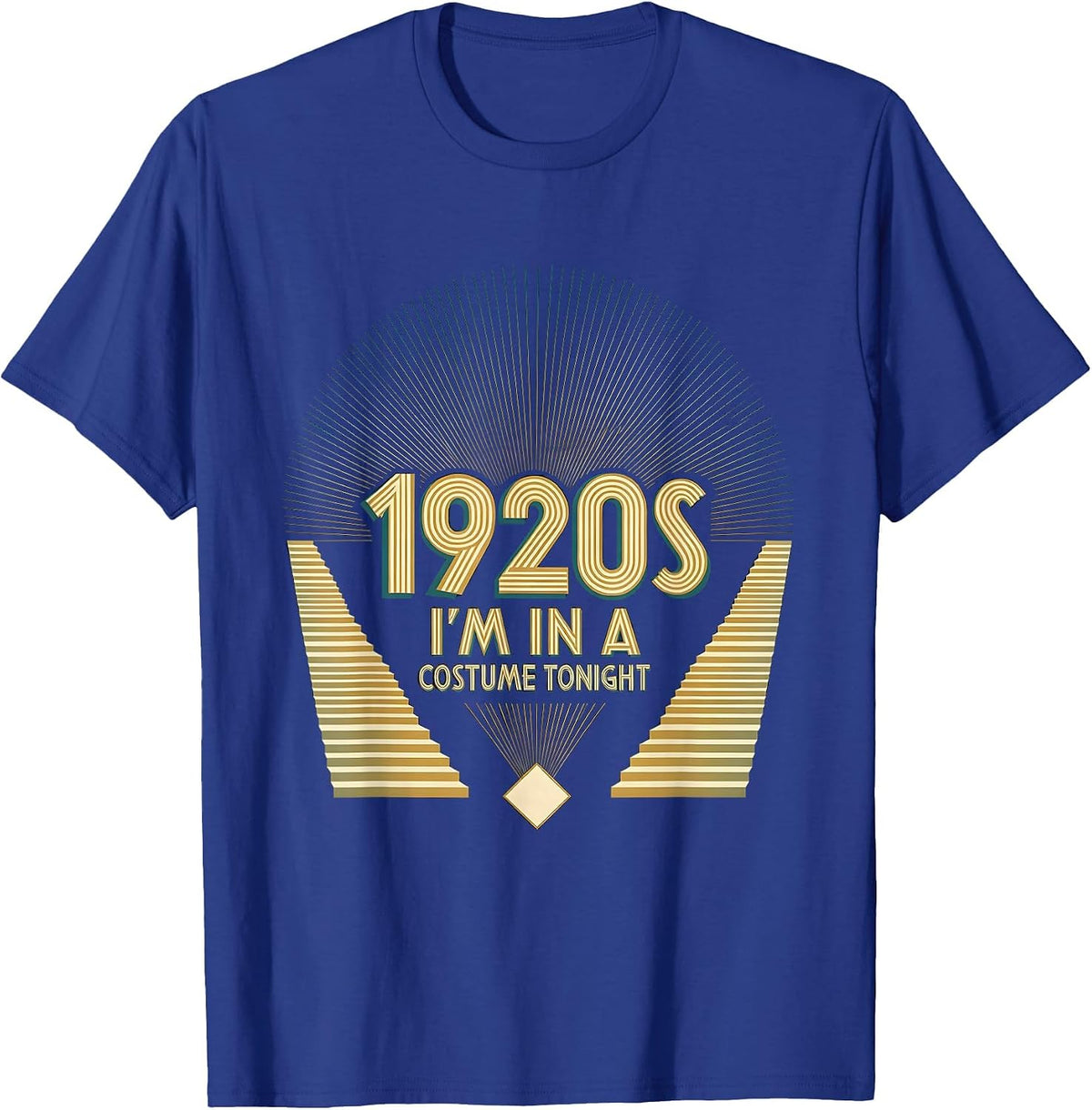 Men's I'm In A 1920s Costume Tonight Art Deco Roaring 20s Party T-Shirt - Royal Blue